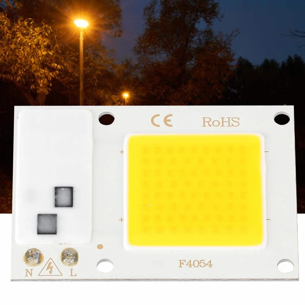 Fdit Chip LED COB 20W 220V Alta Potenza, Sorgente Luminosa Bianco Caldo per Illuminazione a Risparmio Energetico