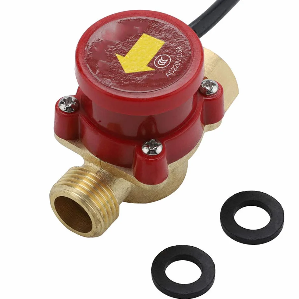 Flussostato per Acqua G1/2" Filettato 220V 0,5A Sensore Magnetico di Flusso