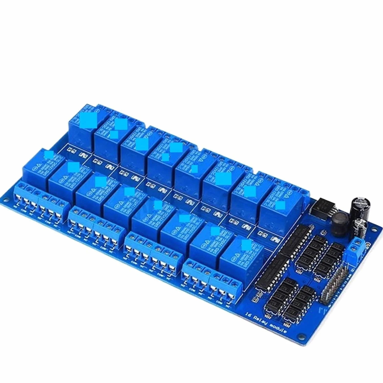 Modulo relè a 16 canali DC 5V 12V 24V for relè elettronico con optoaccoppiatore LM2576, relè di potenza(5V)