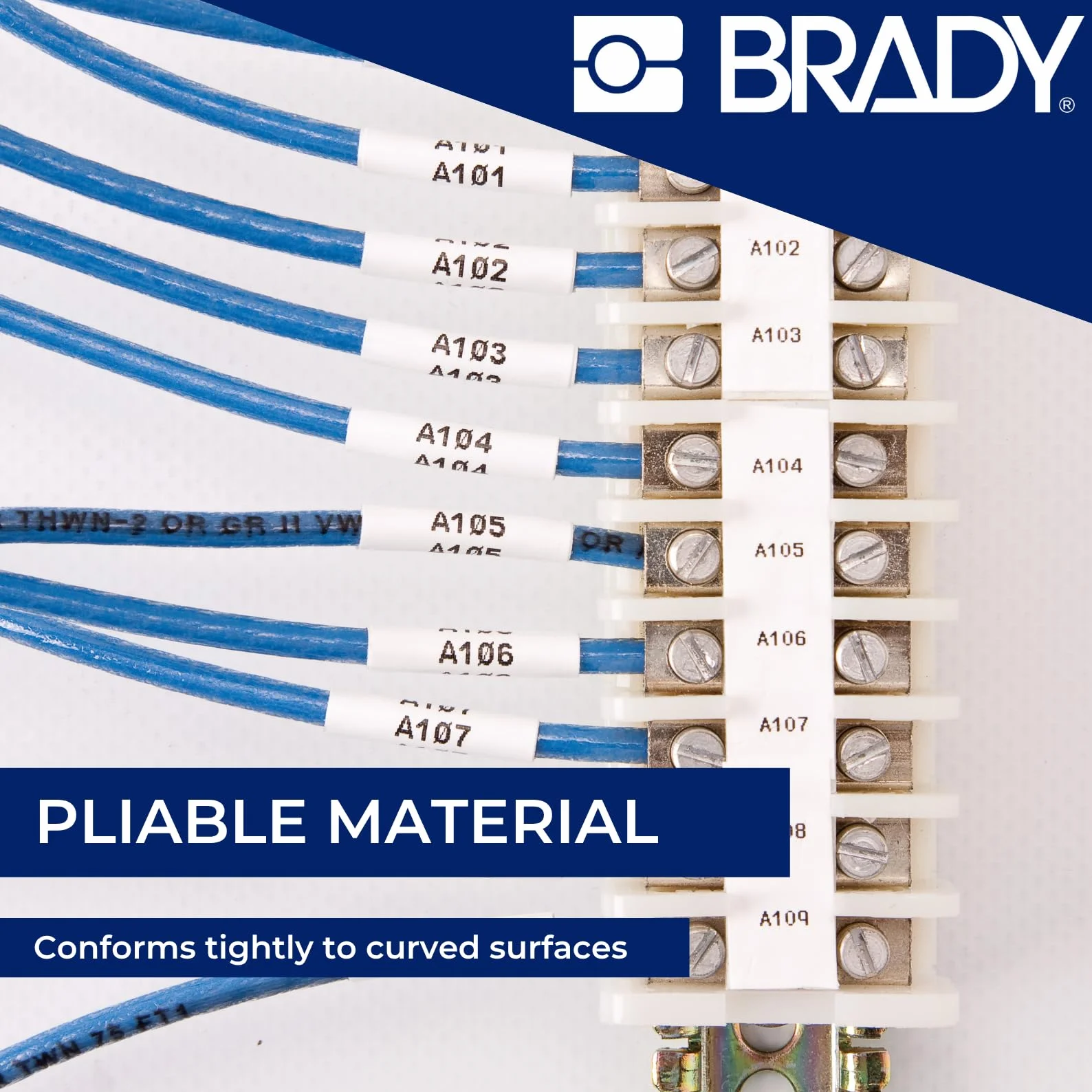 Brady M21-375-C-342 etichetta per stampante Nero