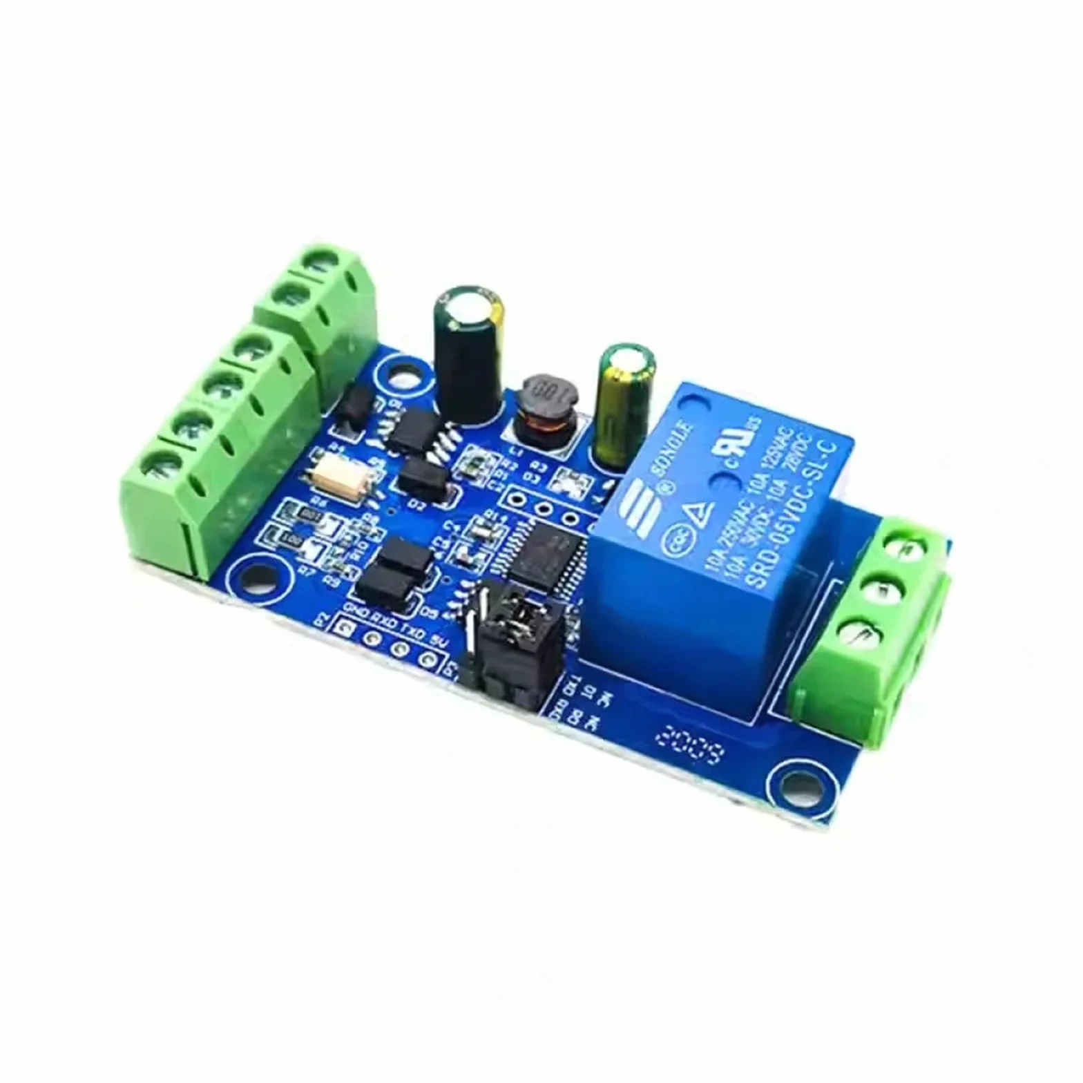 Modulo relè PLC Modulo relè Modbus RTU 1 canale Alimentazione DC7-24V RS485 TTL Uscita UART 485 Comunicazione TTL Pin Modbus-Rtu Anti-reverse