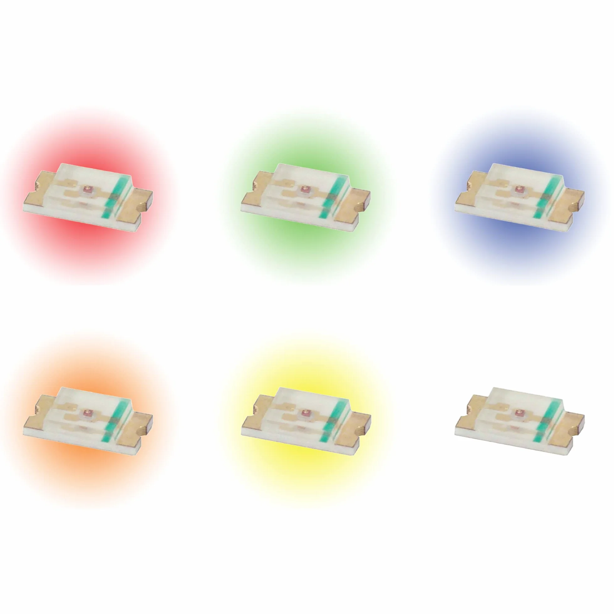 Kit di LED SMD 1206-6 colori - 60 pezzi