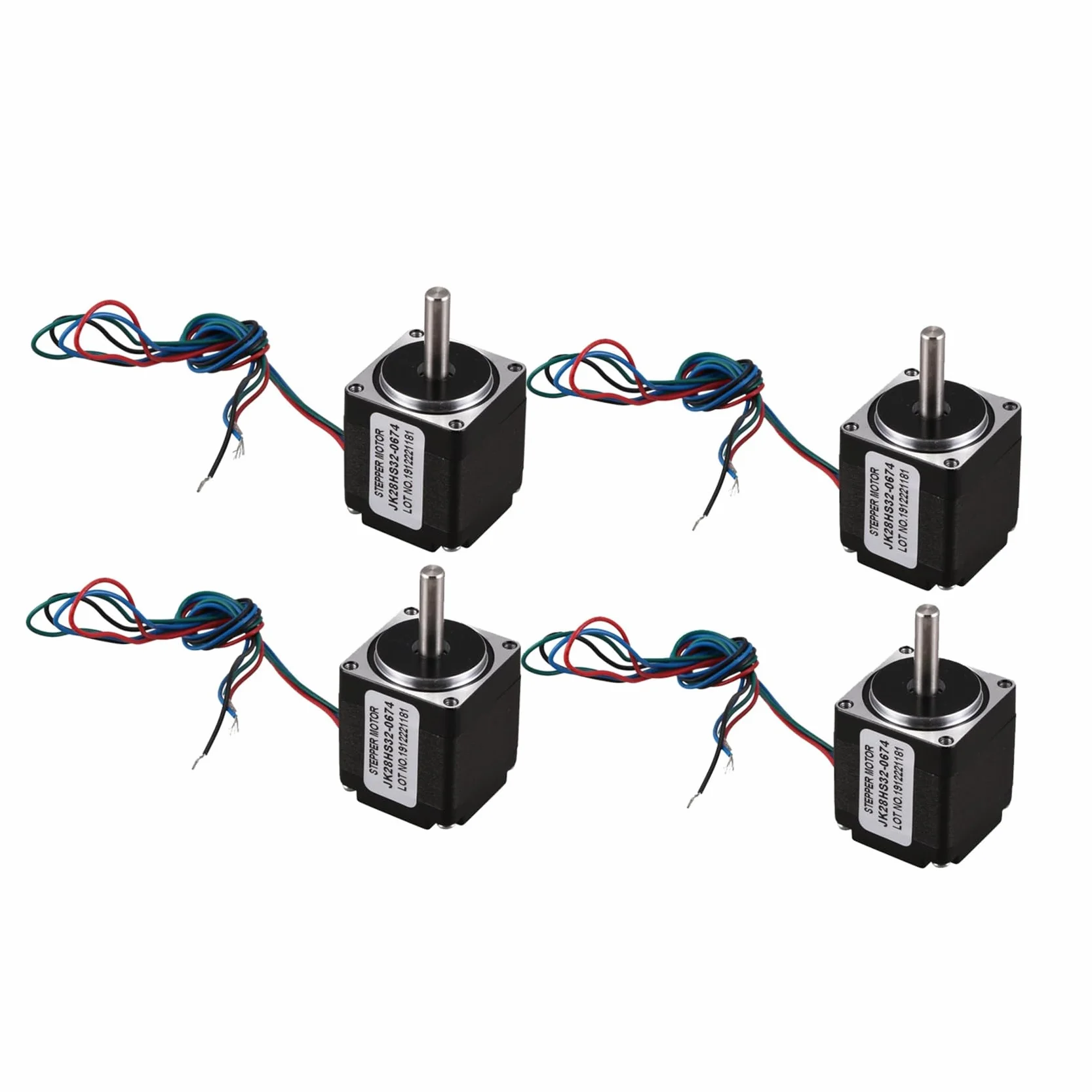 4X NEMA 11 28 Motore Passo-Passo Ibrido 1.8 Gradi 2 4 Cavi Motore Passo Dopo Passo 32mm per Router CNC