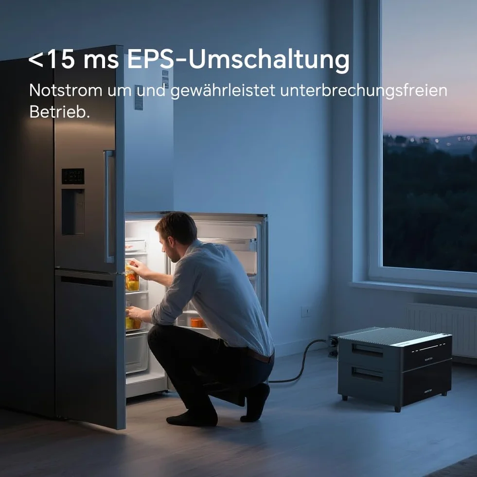 Marstek Venus D 5120 Wh Impianto solare da balcone batteria espandibile micro-inverter 4 MPPT 4 kW FV uscita 2,2 kW espandibile 15,36 kWh 6000 cicli IP65 Plug&Play