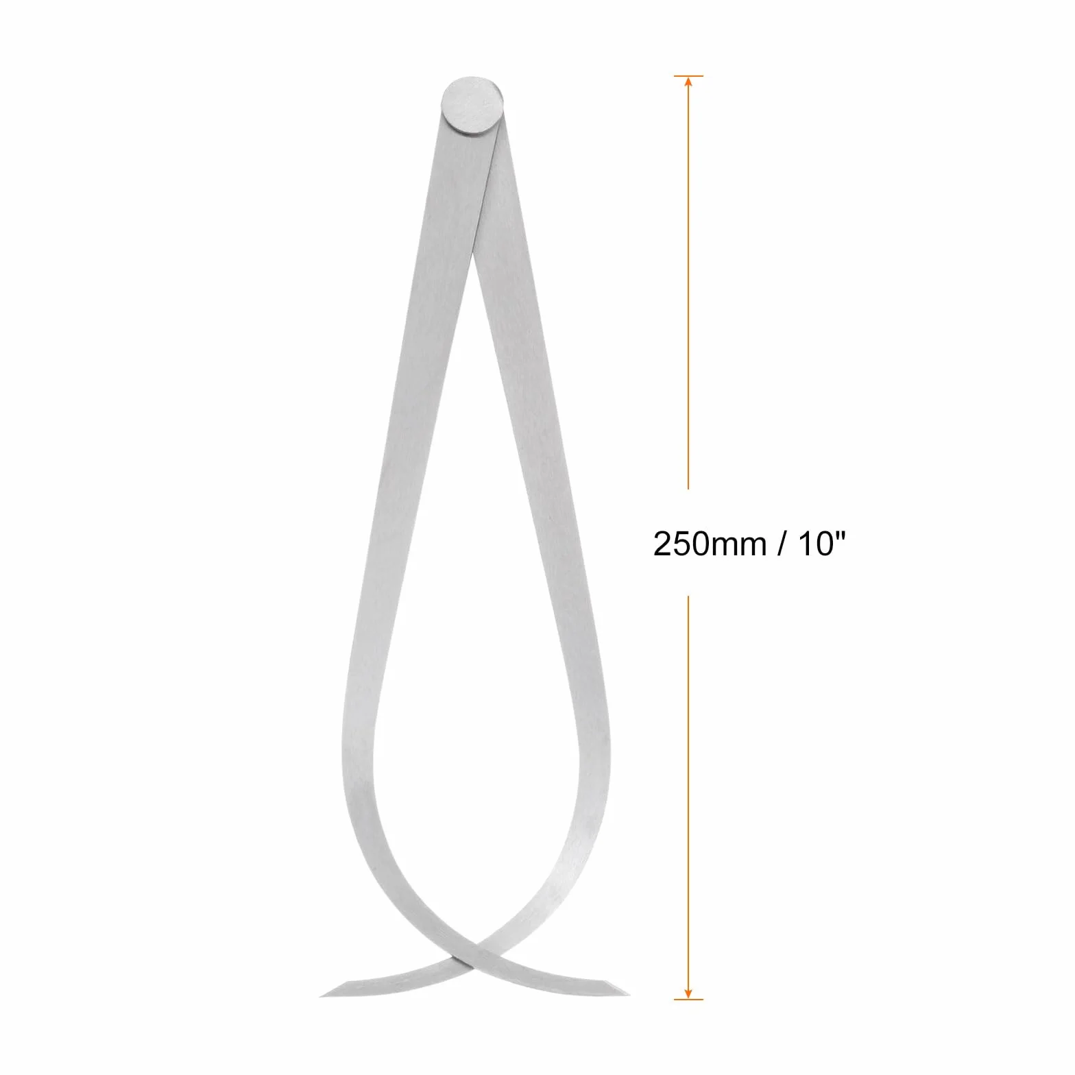 QUARKZMAN Calibro Fisso Esterno A Giunto 250mm 10 Pollici Acciaio Per Utensili Giunto A Frizione Strumento Di Misurazione Interna Per Intagli Modellatura Scultura, Argento