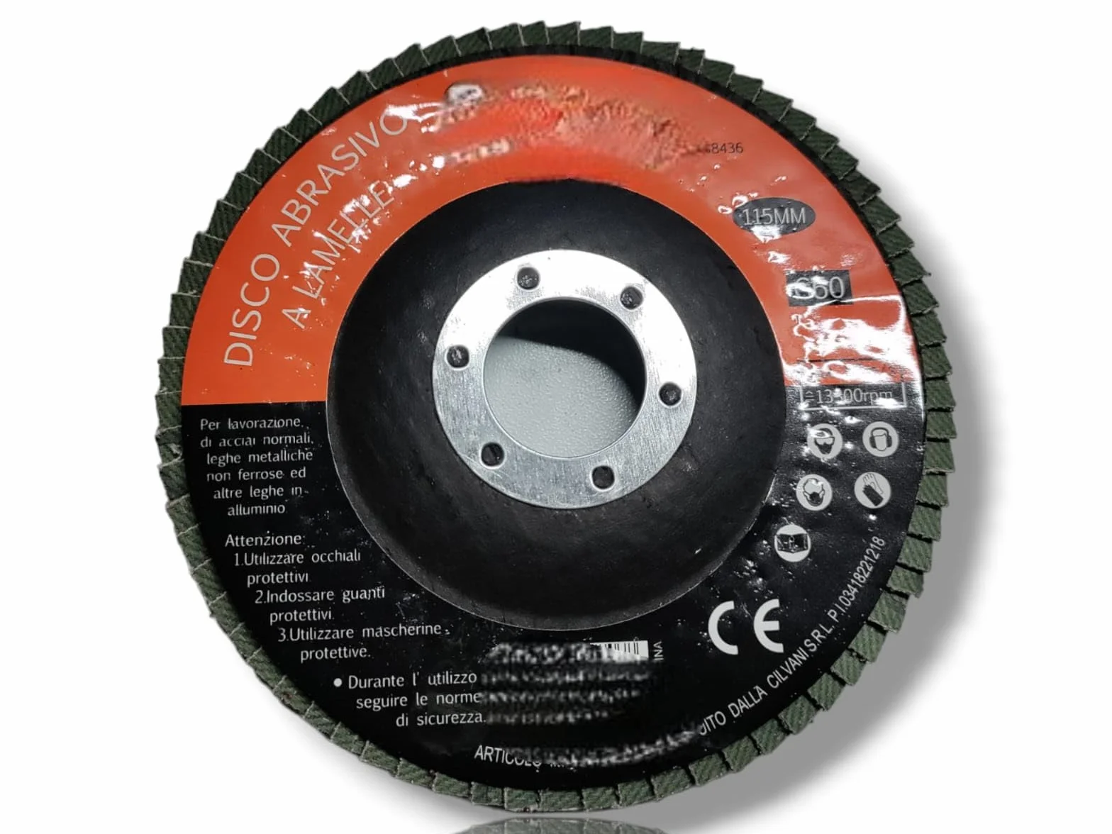 Terryshop74® 3 Dischi Abrasivi Lamellari Grana P100 Ø115 mm per Smerigliatrice Angolare – Disco 115x22 mm per Ferro, Legno e Marmo