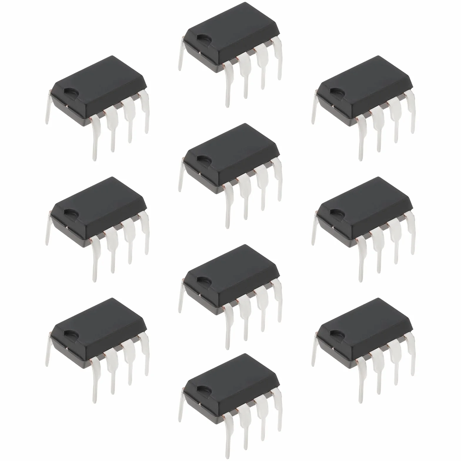 10 amplificatori operazionali a basso rumore TL072CP TL072 DIP-8, doppio chip IC OP-AMP con ingresso JFET a basso rumore per componenti di circuito fai da te