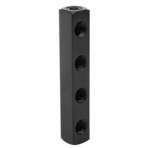 Separatore Collettore Aria Pneumatica 3 Vie 4 Vie Blocco Alluminio Connessione Rapida BSPP 1/4 Pollice