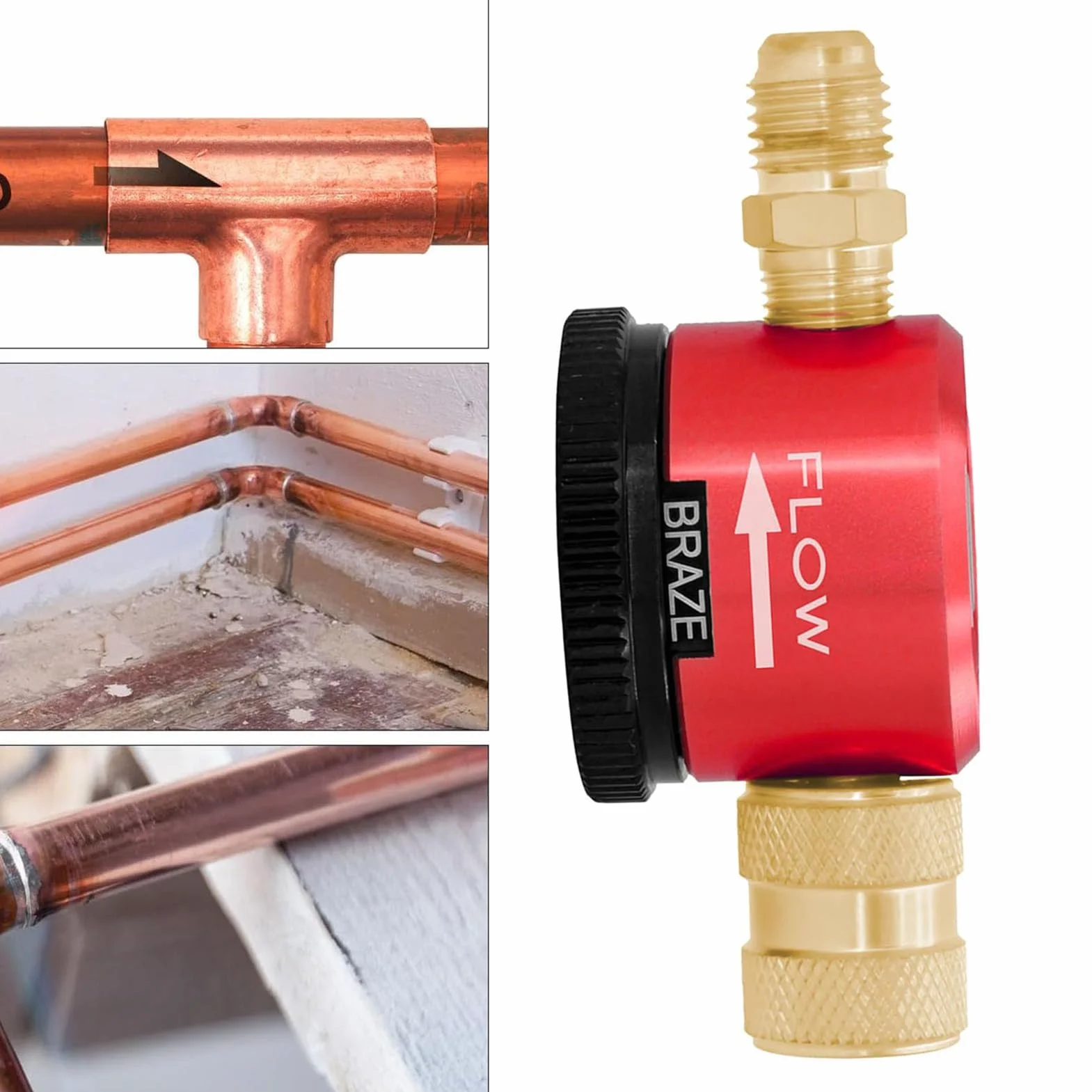 Strumento di Spurgo 'Azoto, Attrezzatura HVAC Essenziale 50 PSI per la Manutenzione del di Condizionamento 'aria, Strumento di Brasatura del Regolatore del Gas di Azoto con