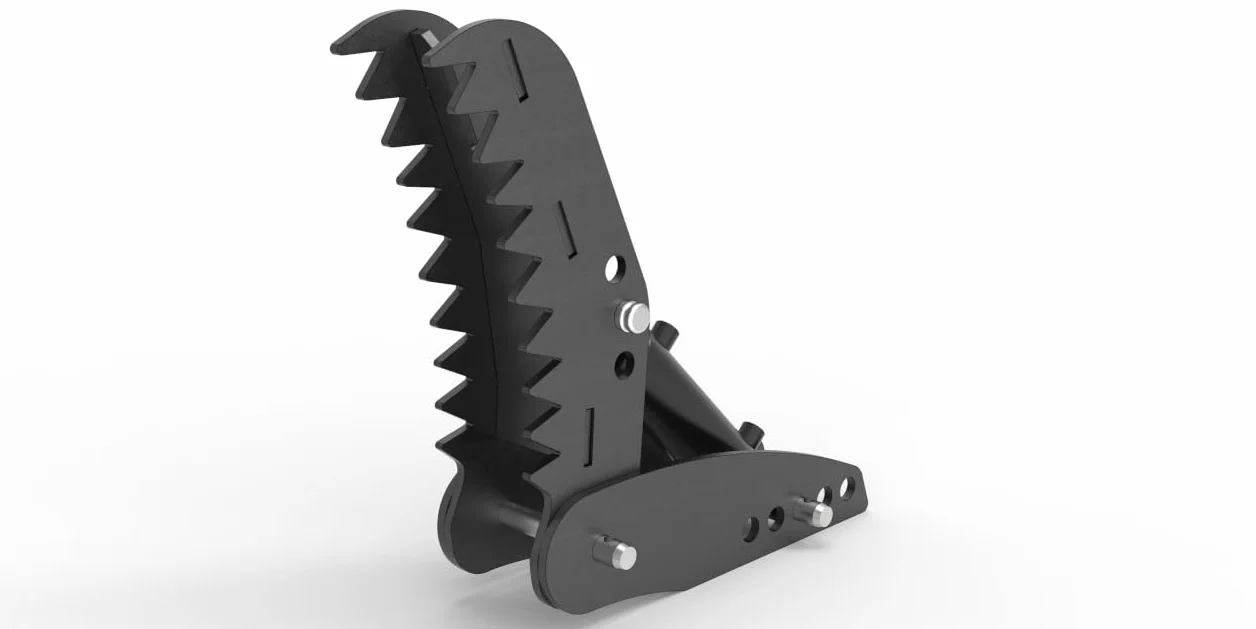 Joma-Tech Pollici per mini escavatori da 3 a 5 t, con cilindro idraulico