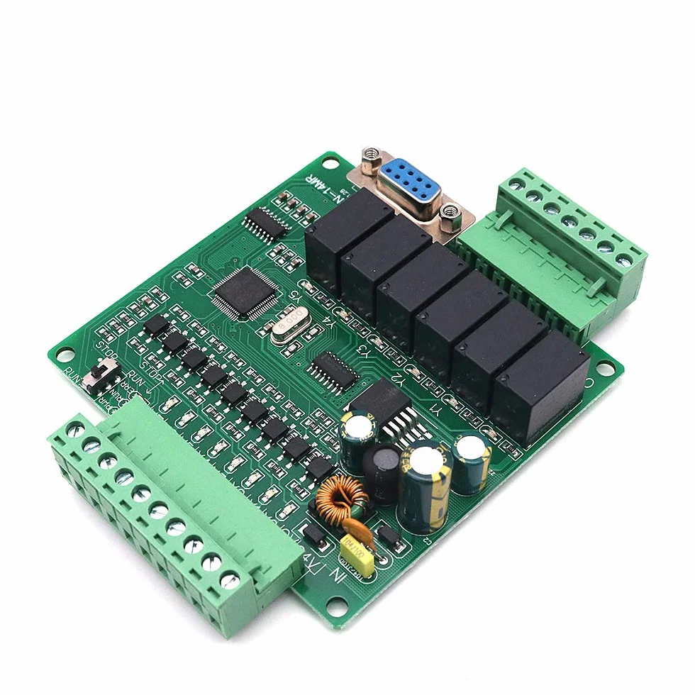 DollaTek DC24V Plc Controller scheda di controllo industriale FX1N-14MR Uscita relè scheda