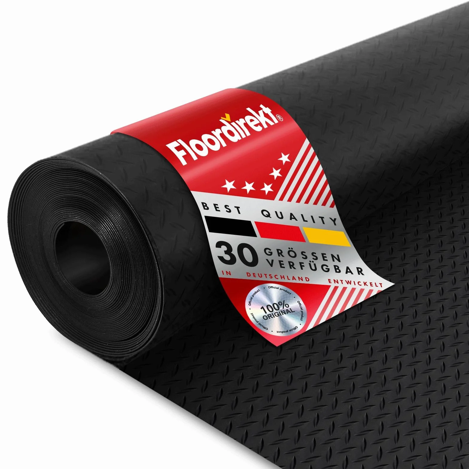 Floordirekt Tappetino in gomma per pavimenti, spessore 3 mm, antiscivolo (150 x 300 cm)