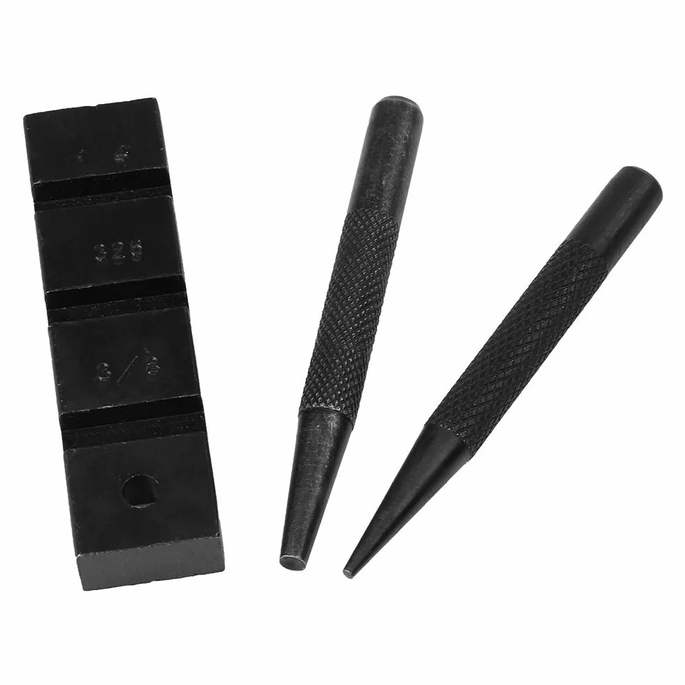 Rompicatena per Motosega Compact Chain Bracket Strumento di Riparazione per riparazioni Pesanti con Acciaio al Carbonio (Nero)