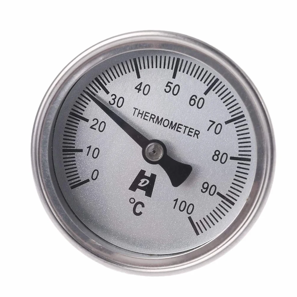 50/100/150/200/300 ? Termometro bimetallico Misuratore di Temperatura in Metallo Compatibile con tubazioni per Uso Industriale 150 Gradi