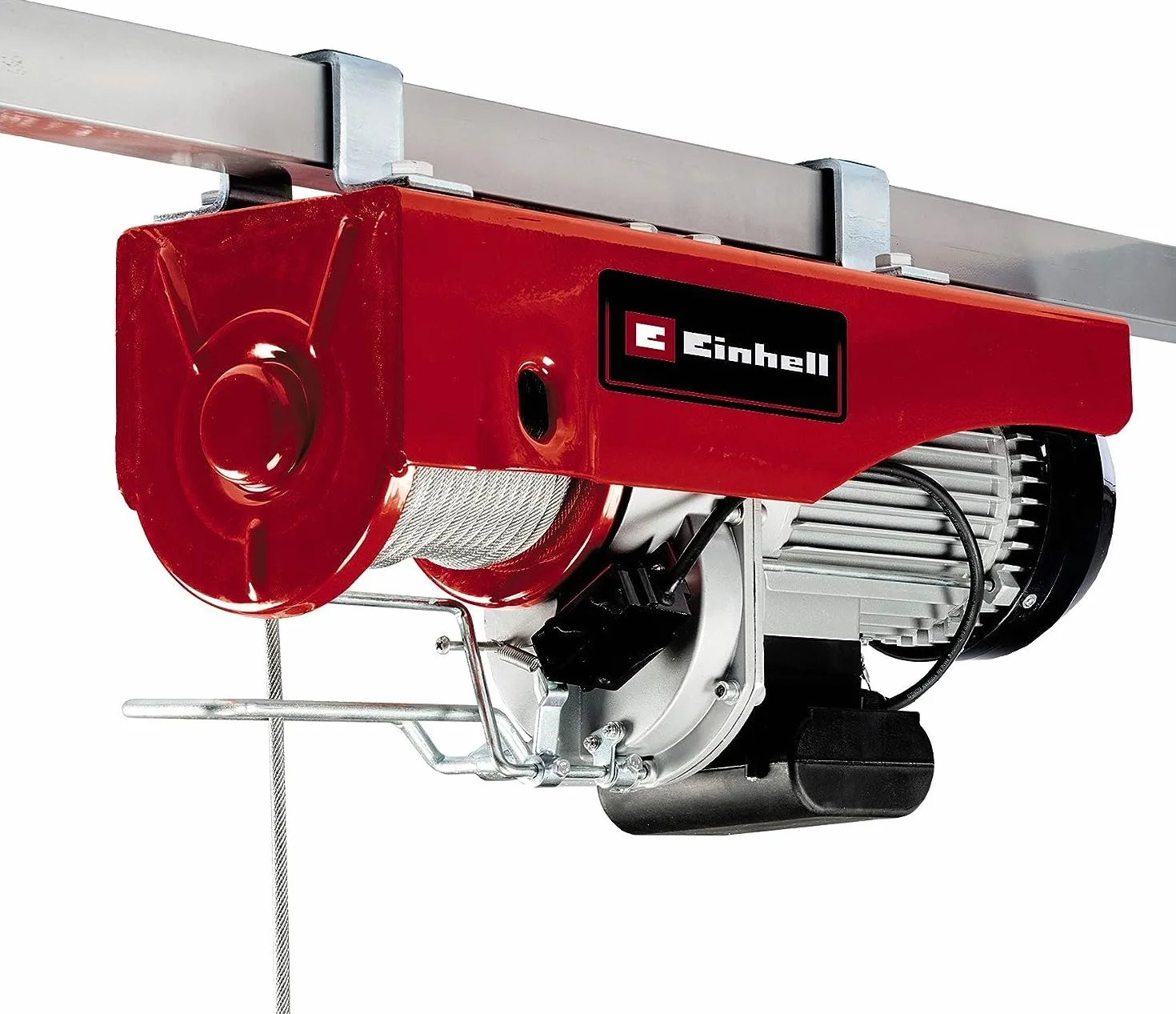 Einhell TC-EH 1000 Argano elettrico (230 V, 50 Hz, 1600 W, portata senza rullo guida 500 kg, portata con rullo guida 999 kg, cavo 18 m)