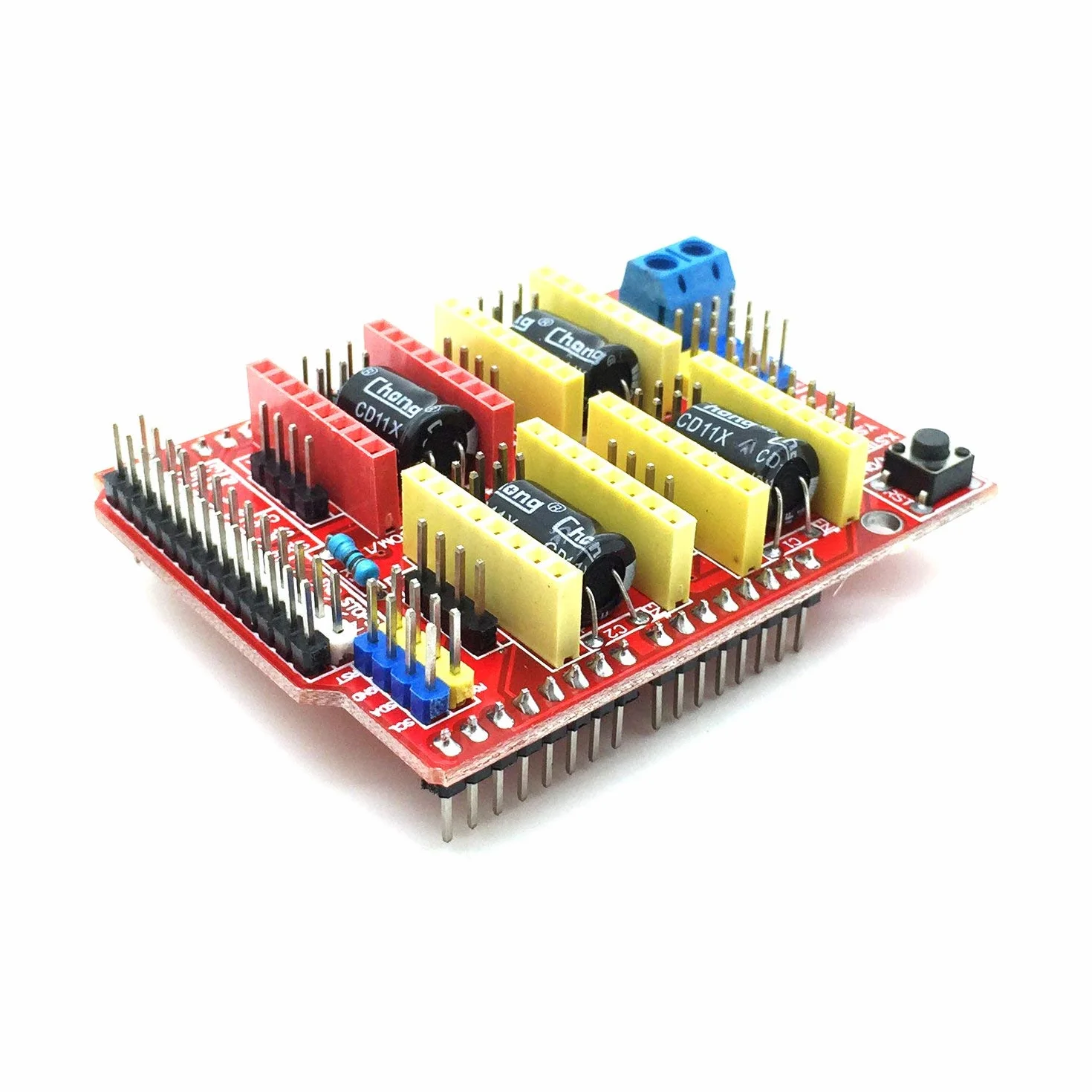 CNC V3.0 espansioni scudo (A4988 DRV8825) per macchine per incisioni, stampanti 3D compatibili con Arduino Uno.