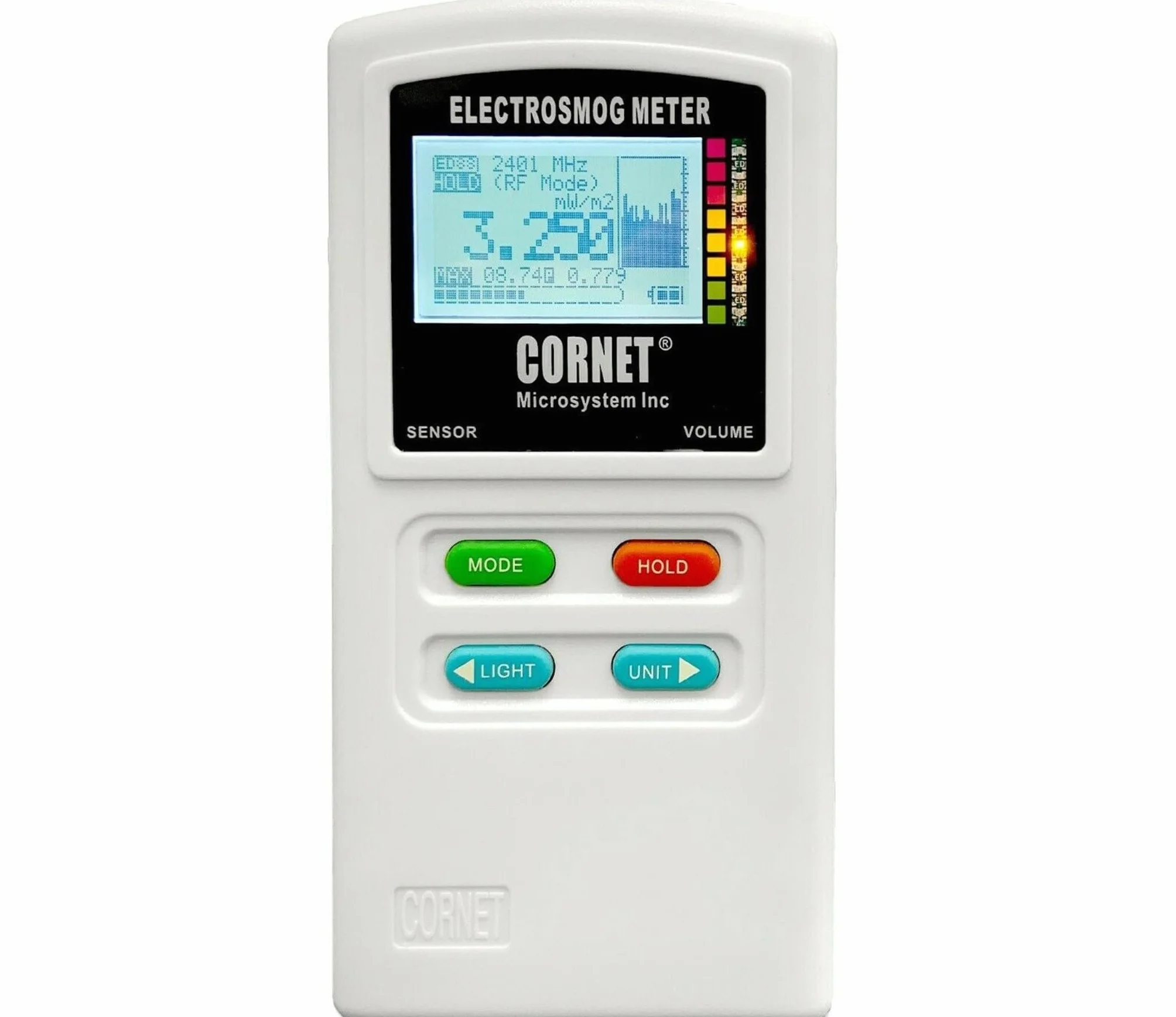 RFandEMF EMRSS Cornet ED78S Plus Dual Mode Meter: RF/LF Elettrosmog Campo Forza Misuratore di Potenza con Costruito in LF Gauss Meter Funzione e Suono Firma