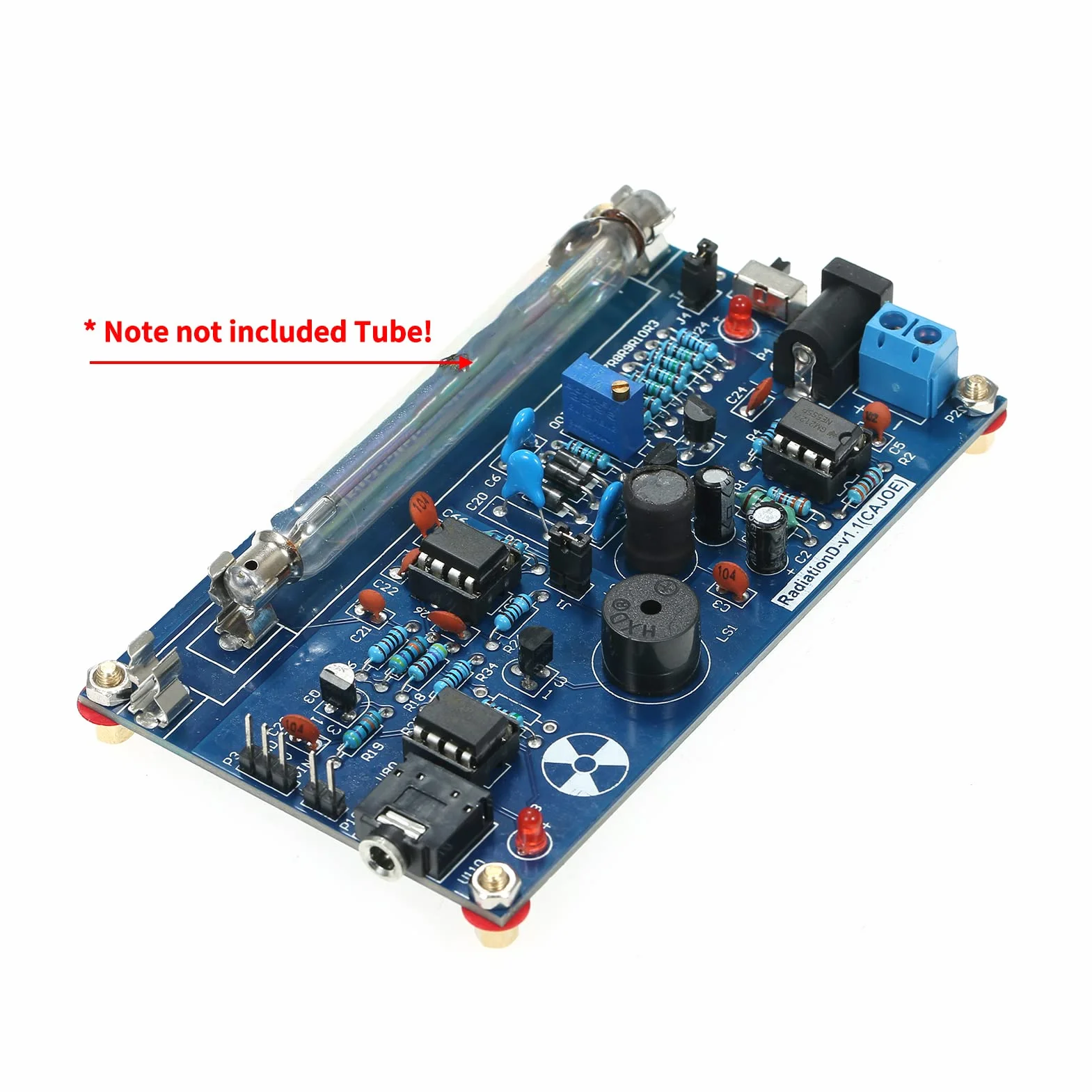 GoolRC Sistema di rivelatore di radiazioni assemblato, modulo sperimentale per kit di contatore Geiger per tubi fai da te