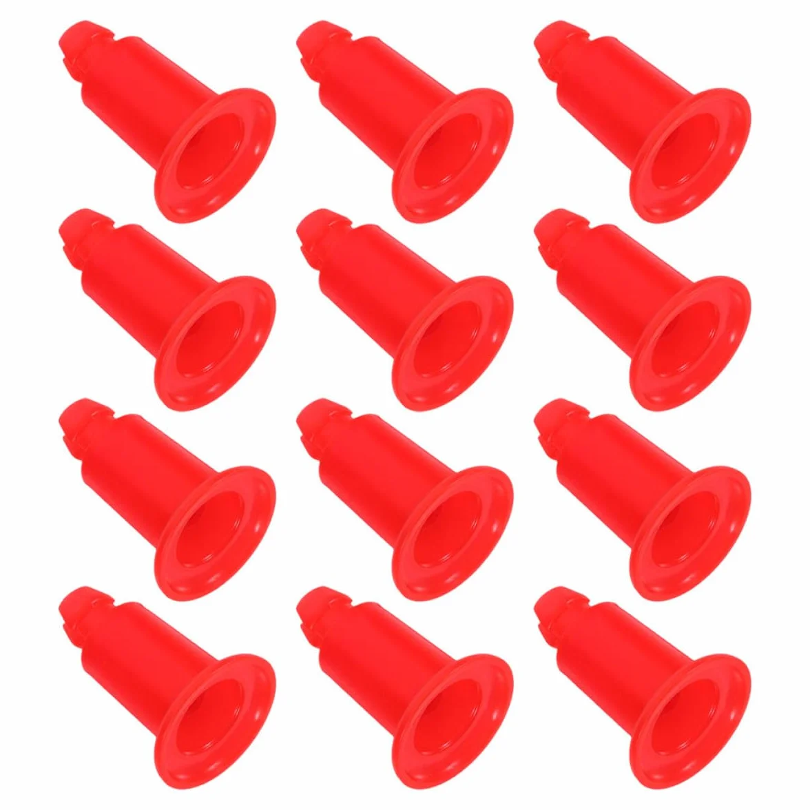 Supporti per Bilancia Elettronica 12 Pezzi, Livellatori in Plastica Rossa, Accessori Stabili Antiscivolo per Piatti di Bilance Digitali Fino a 30 Kg, Ricambi per Uso Professionale