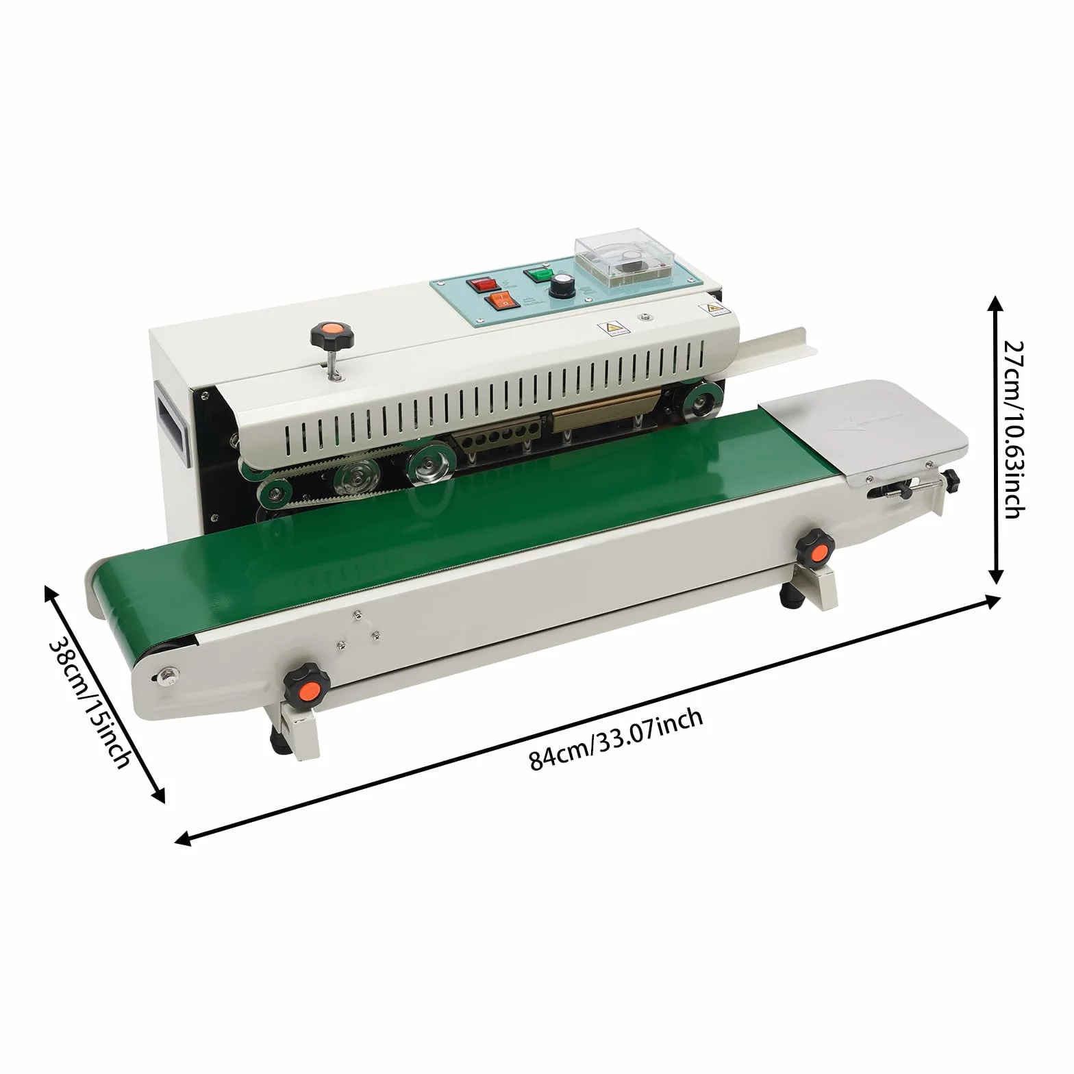 Sigillatrice automatica, FR-900, sigillatrice continua 0-300 ℃, per sacchetti di alluminio spessi 0,02-0,8 mm, sacchetti di plastica, sacchetti di carta kraft