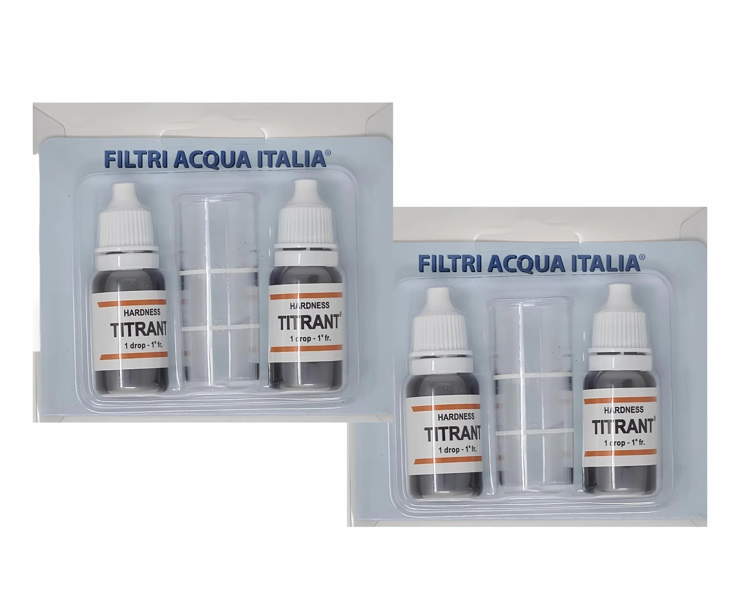 Titrant Set 4 Pezzi Kit Analisi Durezza Acqua (Gradi Francesi) per Misurare Calcare