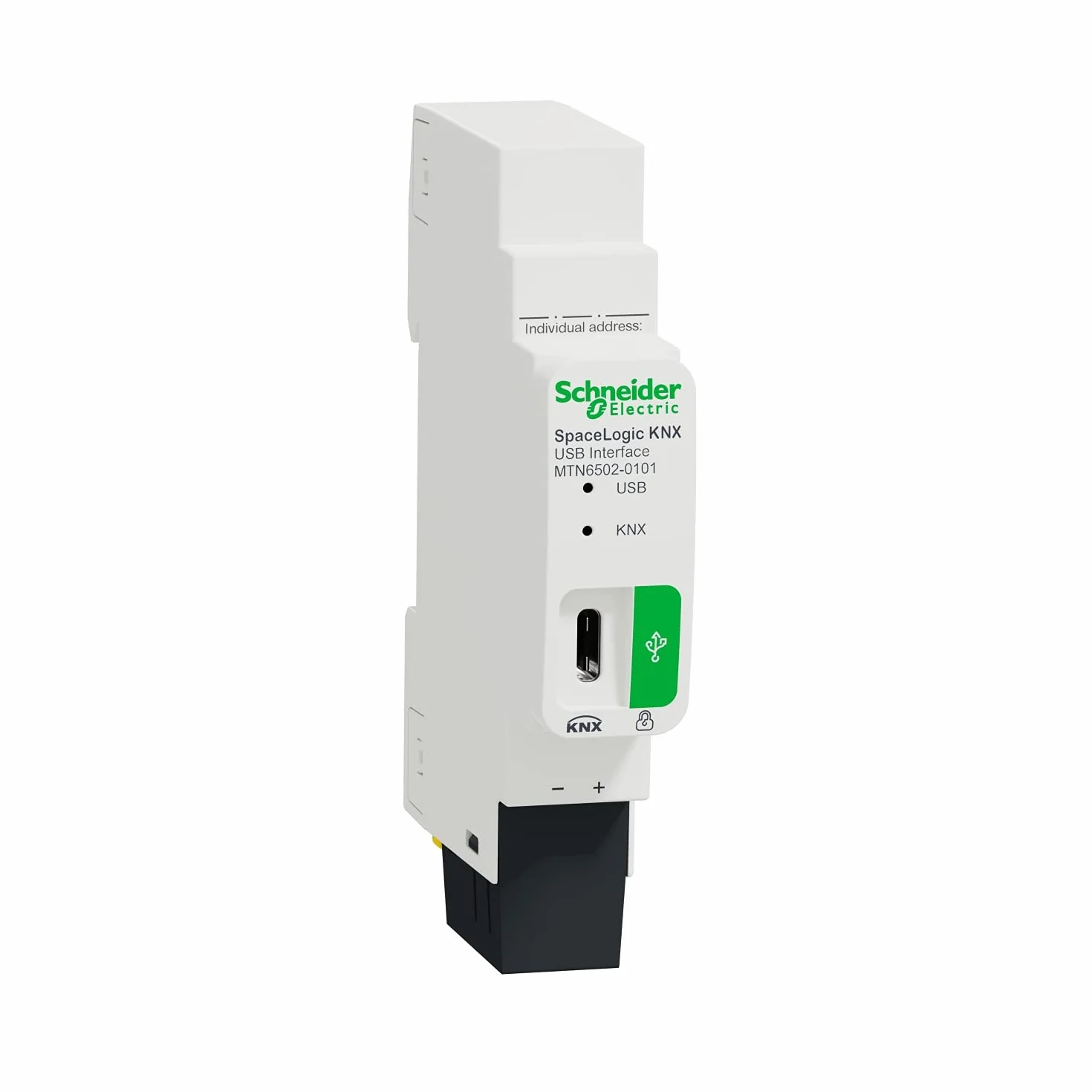 Schneider Electric Interfaccia KNX/USB KNX Secure Pulsante Verde Manuale