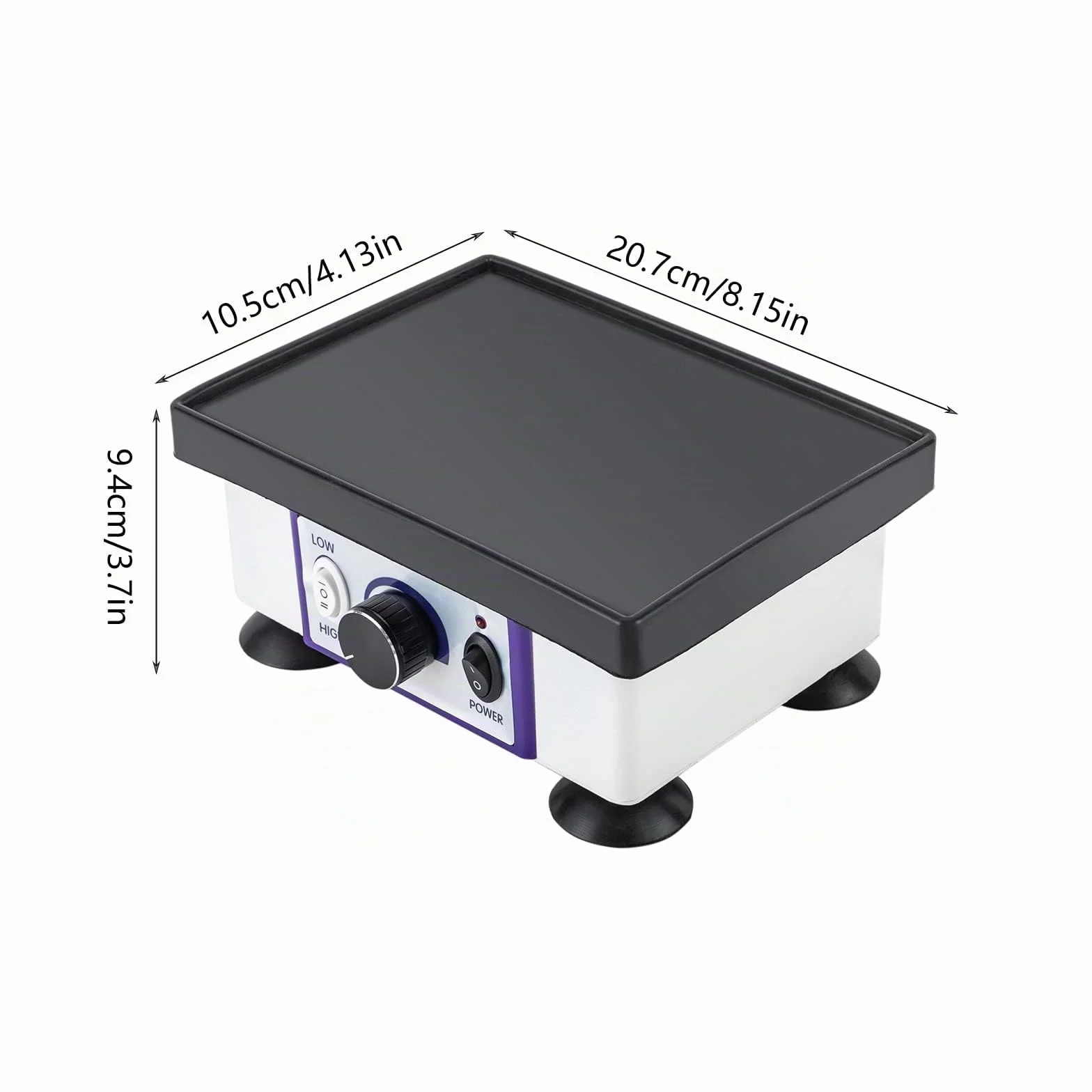 Oscillatore Dentale, Agitatore per Gesso Dentale, Piatto Vibrante Oscillatore, Vibratore Rettangolare Shaker 220V 120W, Attrezzatura per Laboratorio Dentale per Dentisti e Cliniche Dentali