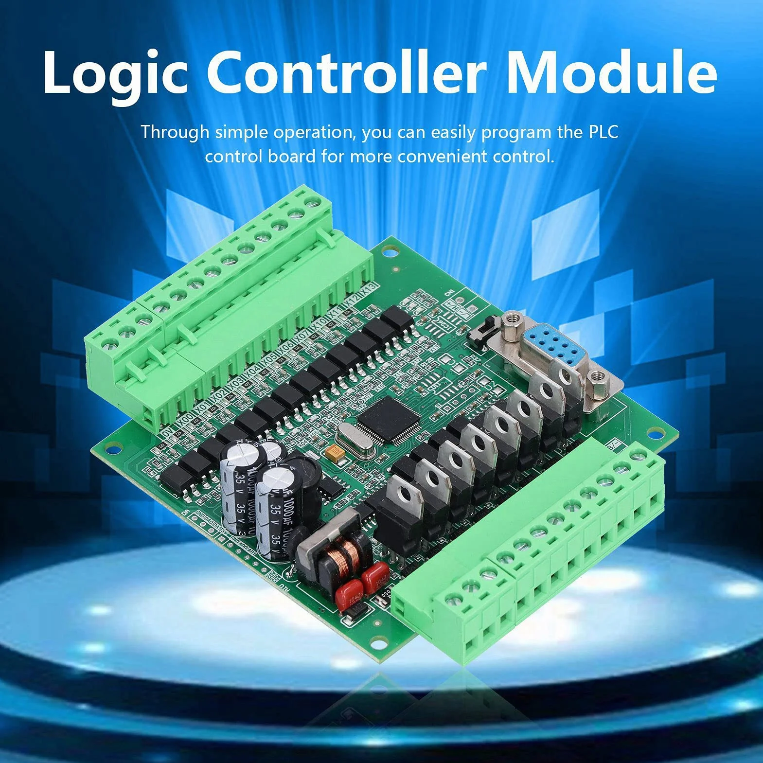 Controller Logico Programmabile automazione industriale computer industriale PLC DC 12V Parte Accessoria Modulo Scheda di Controllo Industriale 2N20MT(With Shell )