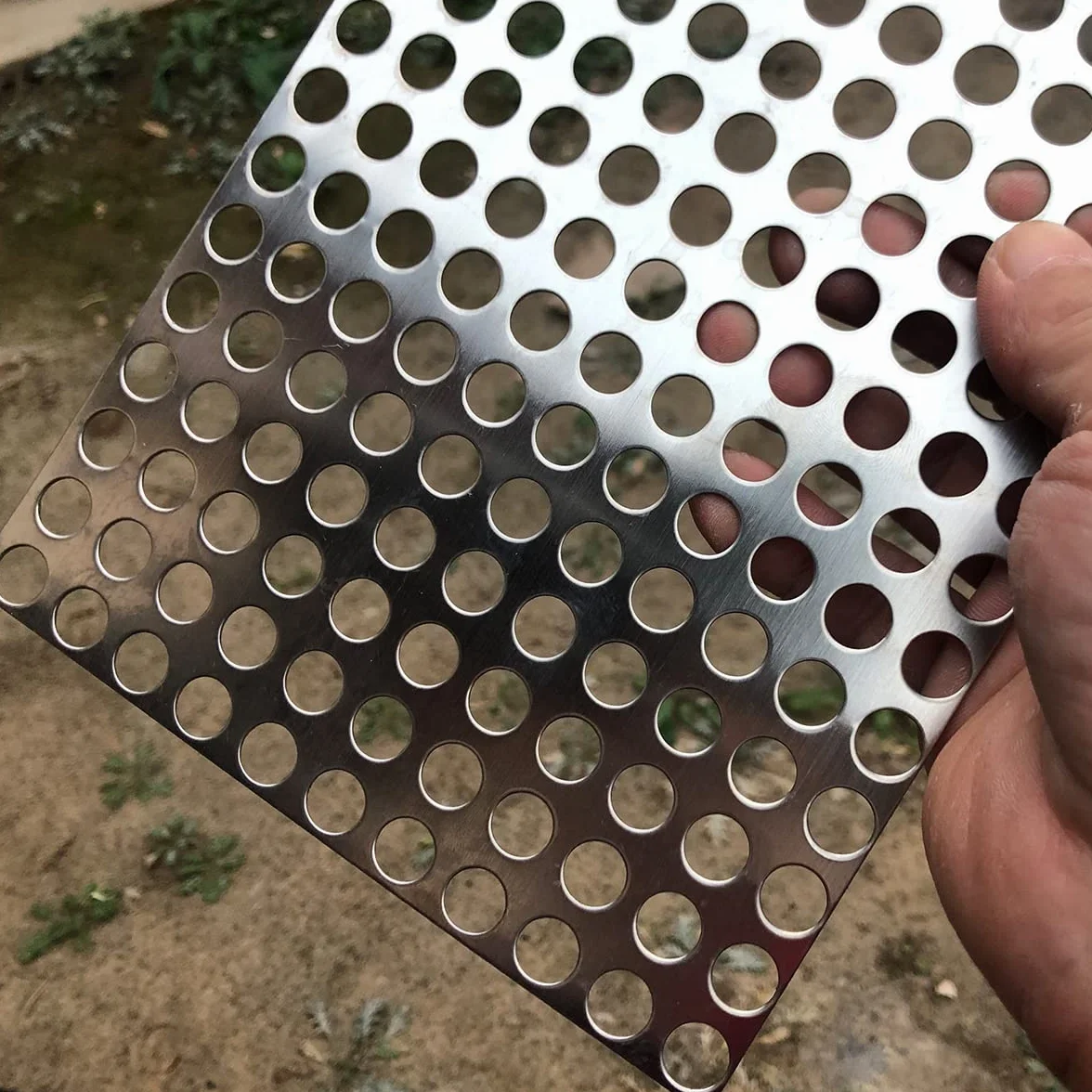 Lamiera forata in acciaio inossidabile-Fogli espansi e forati-Lamiera perforata-Spessore 0.9 mm (apertura circa 10 mm) 310mm X 210mm -Lamiera in rete metallica per ventilazione e filtrazione