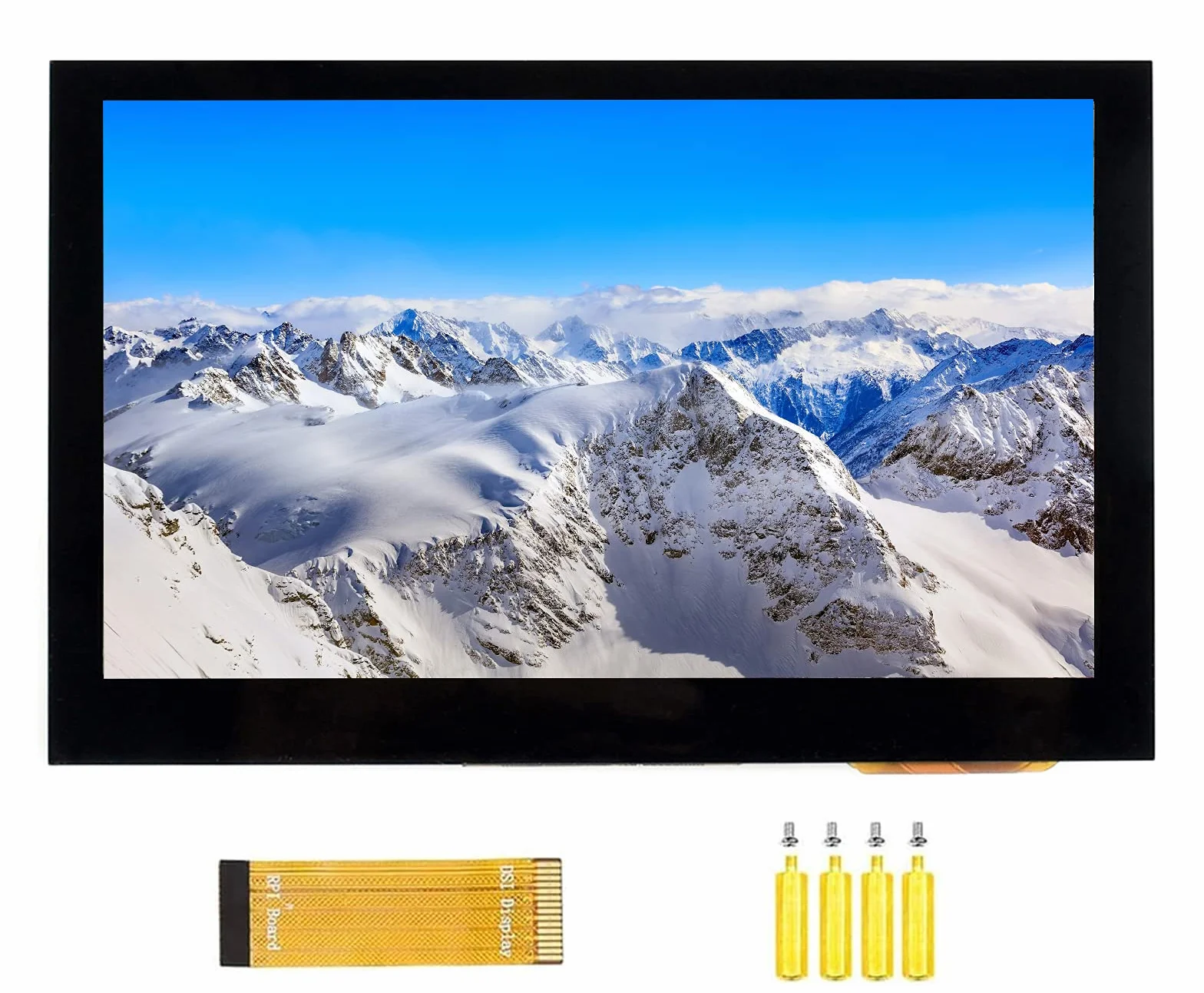 Waveshare 4.3 pollici DSI LCD Display per Raspberry Pi 4B/3B+/3A+/3B/2B/B+/A+ 800×480 Schermo IPS Display Capacitivo Touchscreen Monitor MIPI DSI Interfaccia