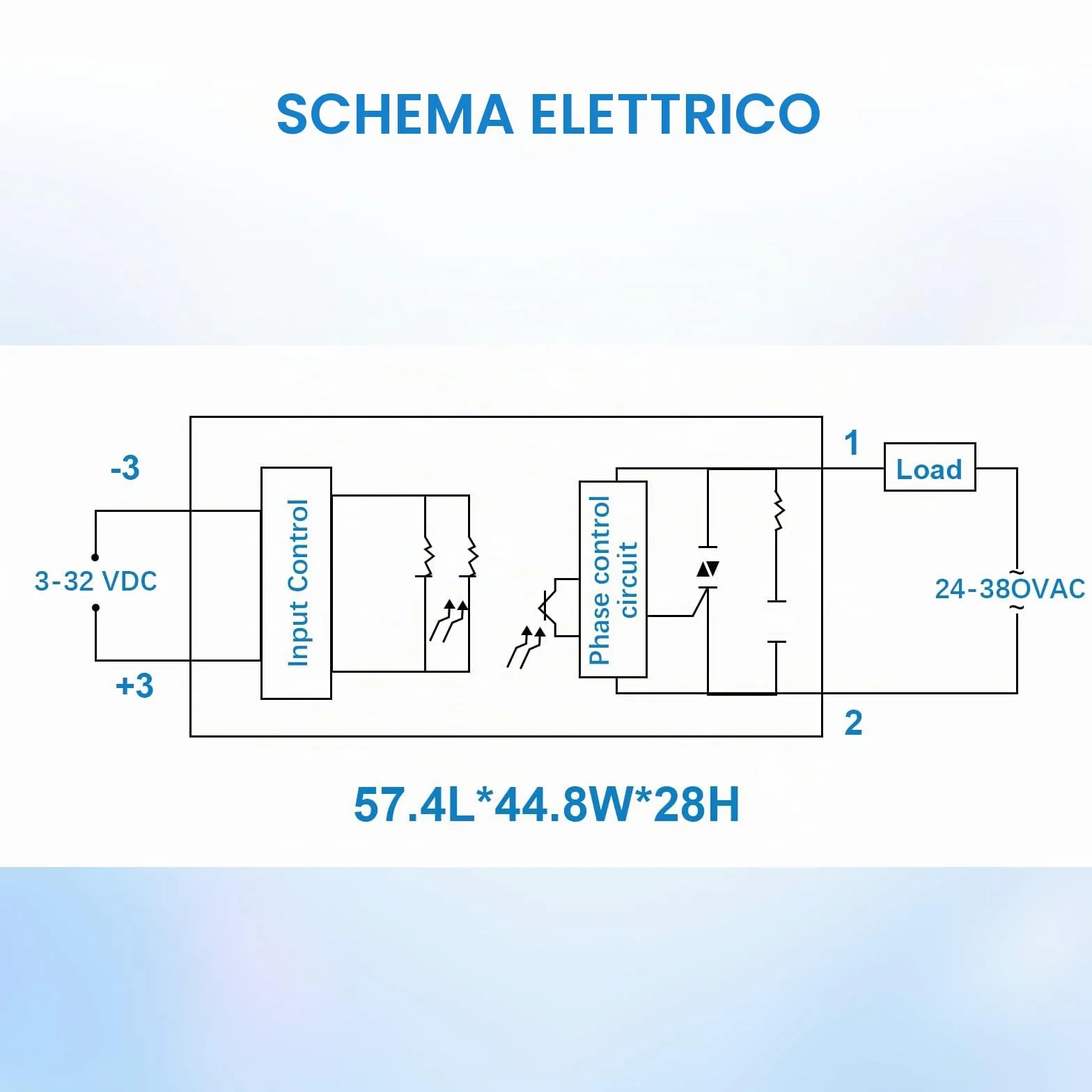 SSR-40DA Relè Stato Solido AYWHP relè Modulo 40A 3-32V DC-AC Relè per Il Processo di Automazione Industriale Elettronica per l'illuminazione