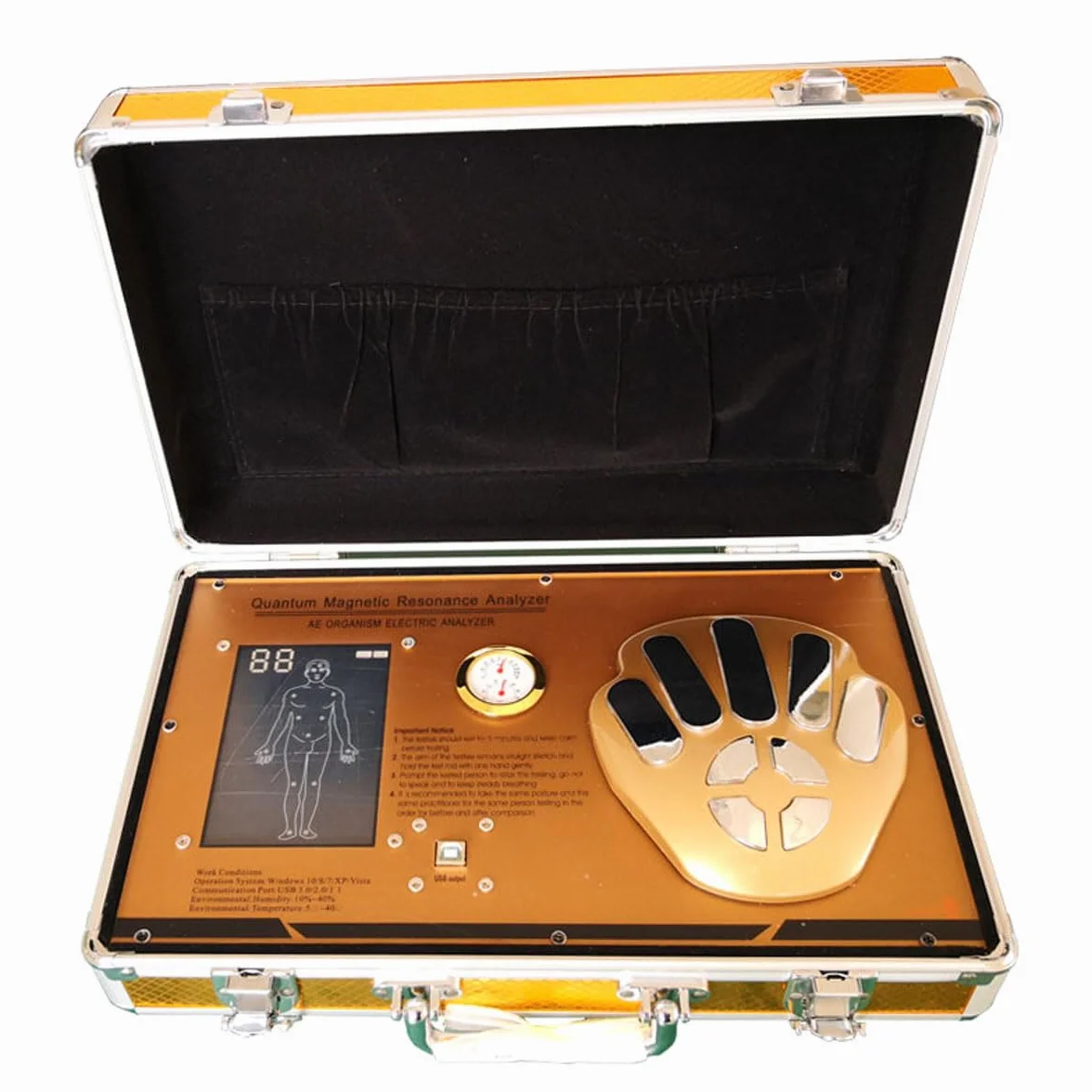 Rilevatore portatile del corpo di salute, analizzatore di quantum 3D Smart Dynamic Human Cell Meridian Detector per sistema Windows - Test della salute fisica in modo rapido e preciso