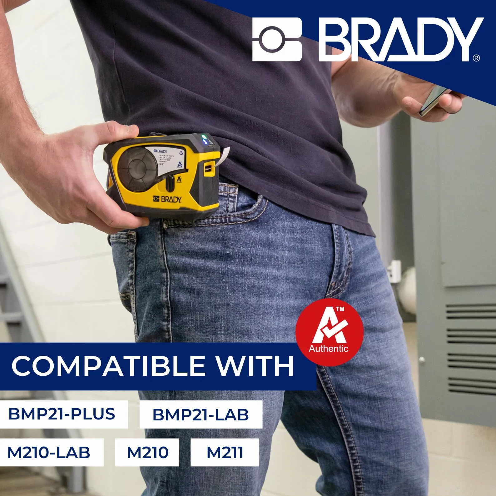 Brady M21-375-C-342 etichetta per stampante Nero