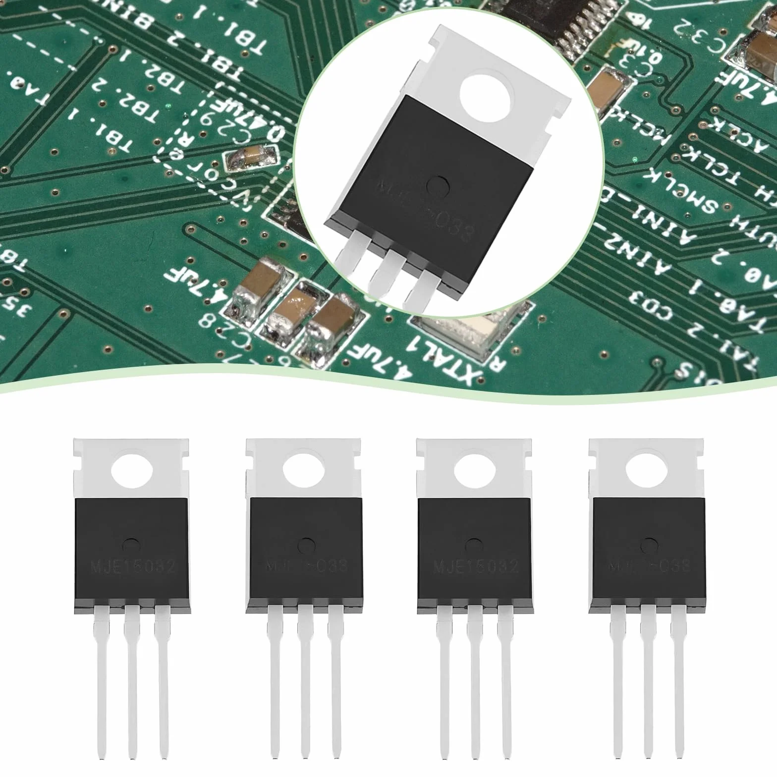 The Lord of the Tools 2 Paia Di Transistor Audio MJE15032G MJE15033G TO-220 8A 250V 50W NPN PNP 3 Pin Nero