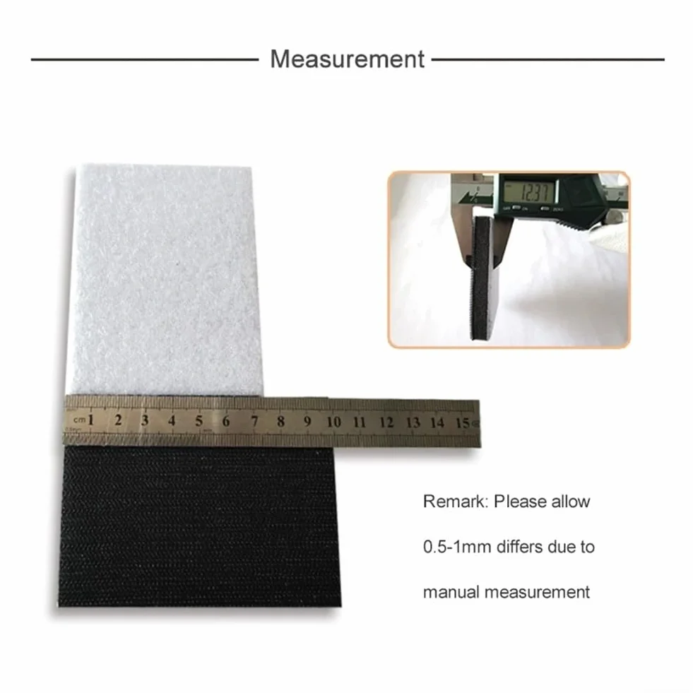 Cuscinetto di interfaccia in spugna morbida 75 x 100 mm, gancio rettangolare e loop per levigatrice, disco in schiuma per levigatura dei contorni e riduzione delle vibrazioni