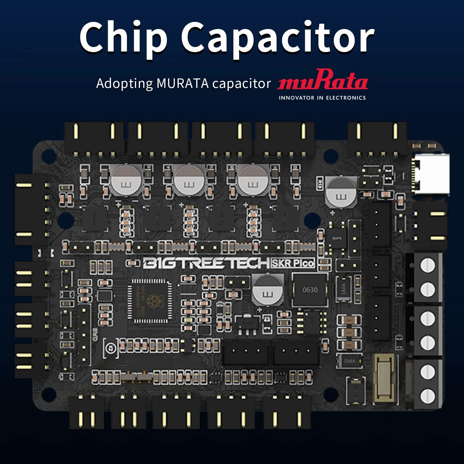 BIGTREETECH Scheda madre SKR Pico V1.0 su misura progettata per la stampante 3D Voron V0 con dissipatore di calore migliorato