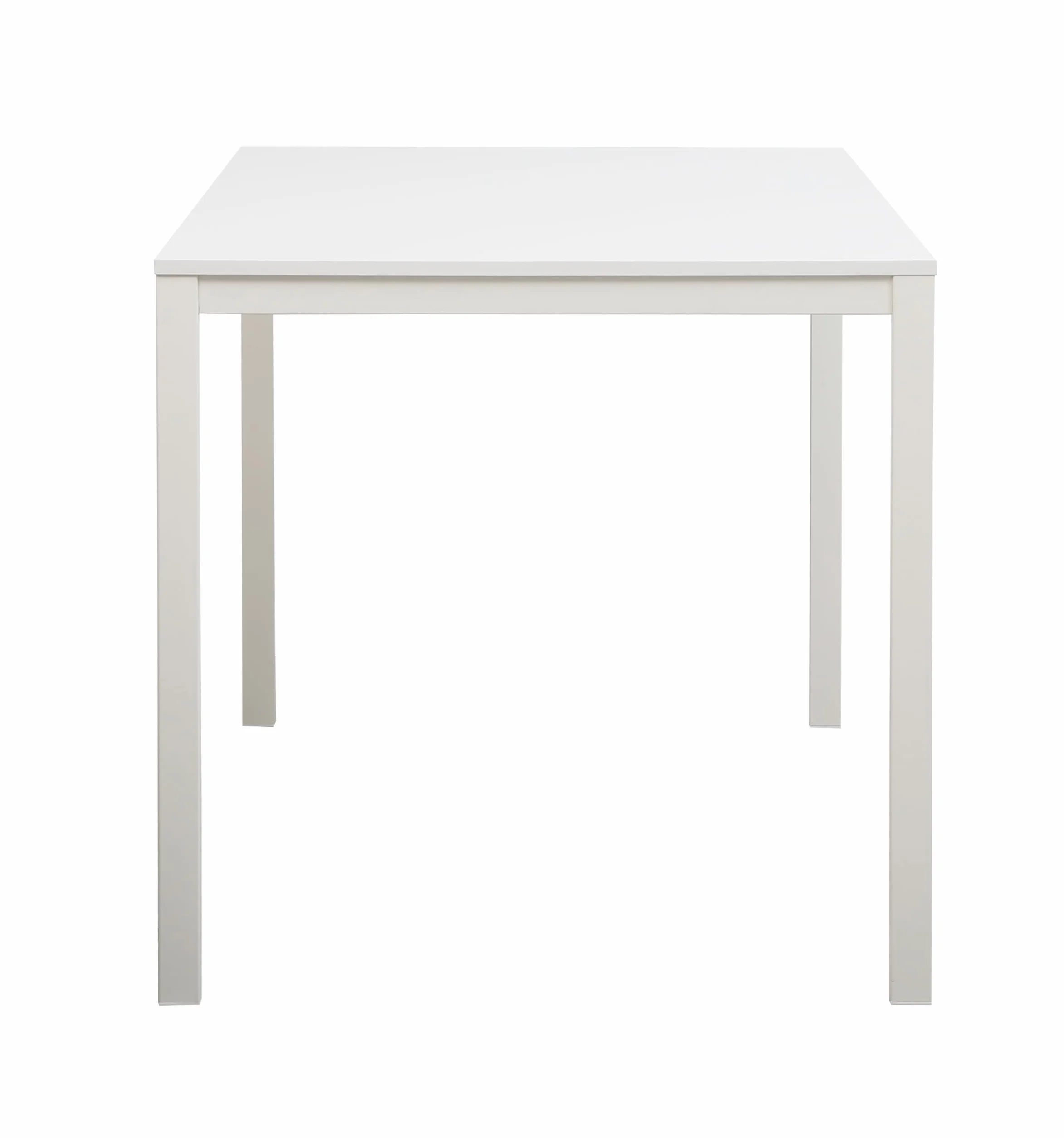 AVANTI TRENDSTORE Grosseto Tavolo da pranzo metallo bianco legno laminato 100x75x75cm