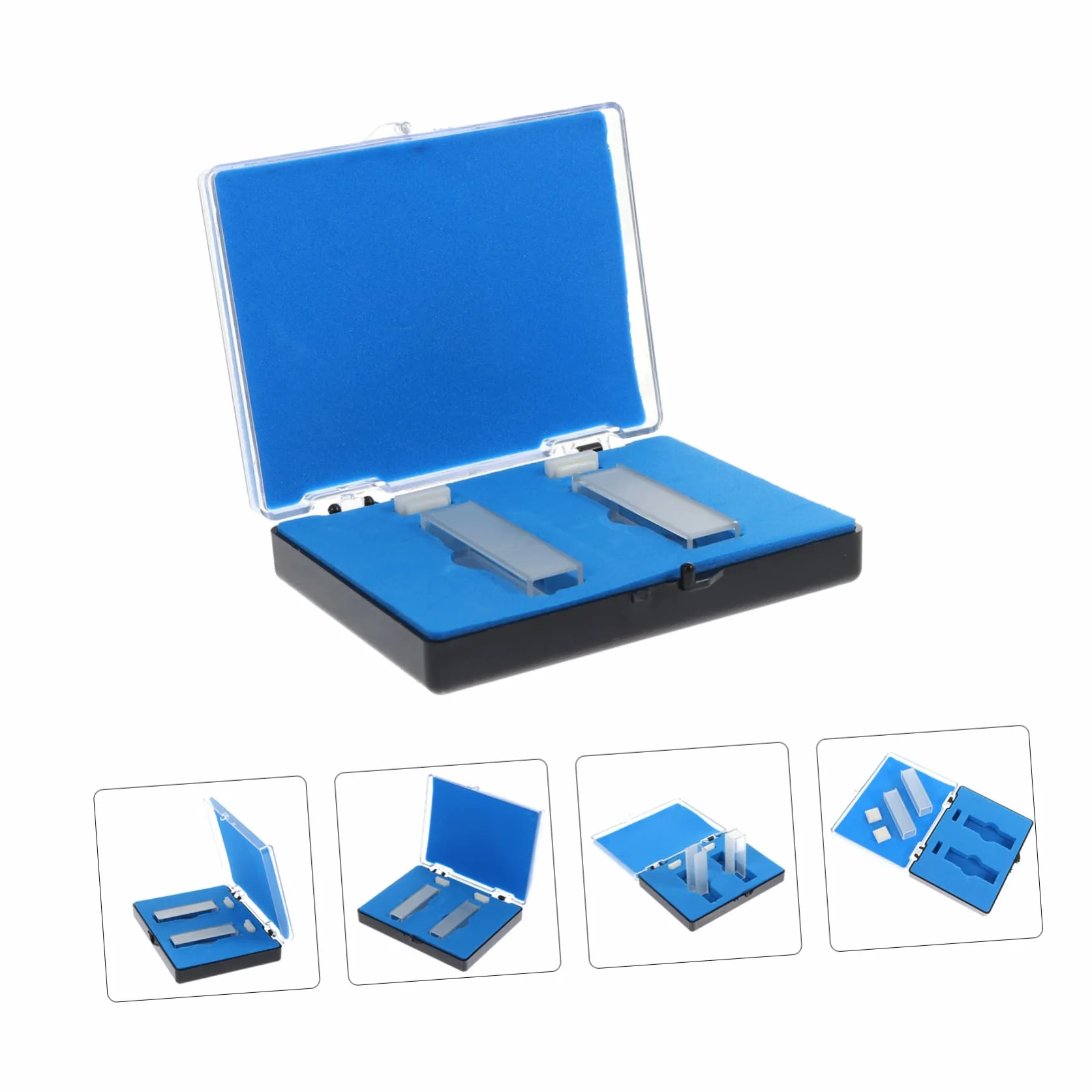 Cuvetta Quarzo Laboratorio 2 Pezzi 10mm 3.5ml per Applicazioni Scientifiche