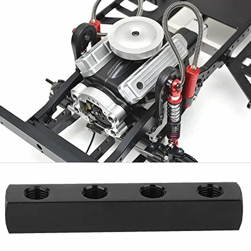 Separatore Collettore Aria Pneumatica 3 Vie 4 Vie Blocco Alluminio Connessione Rapida BSPP 1/4 Pollice