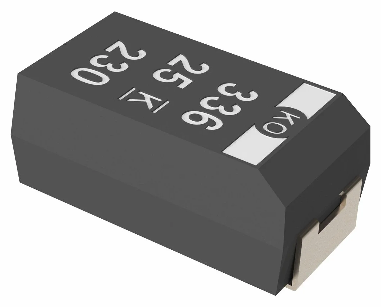 KEMET T521 x 107 m025ate060 Surface Mount tantalio condensatore, T521, serie 100 µF, 2917 7343 Metrica [], 0,06 ohm, 25 V, 1