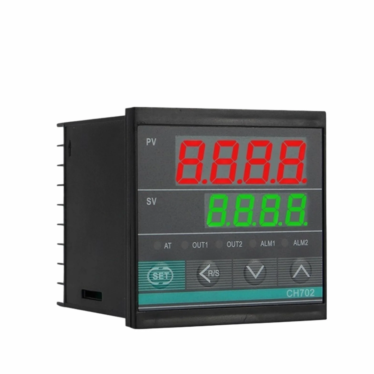 CH702 72 * 72mm Multy Ingresso KEJ PT100 0-10V 4-20mA Tensione PID Uscita Relè SSR AC 220V 24VDC 380VDC Regolatore di Temperatura(2Alarm Double Output,24V 4-20mA Input)