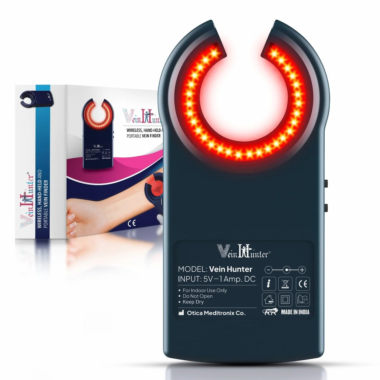 rilevatore di vene, rilevatore di vene, dispositivo per tutte le età (Powefull LED)