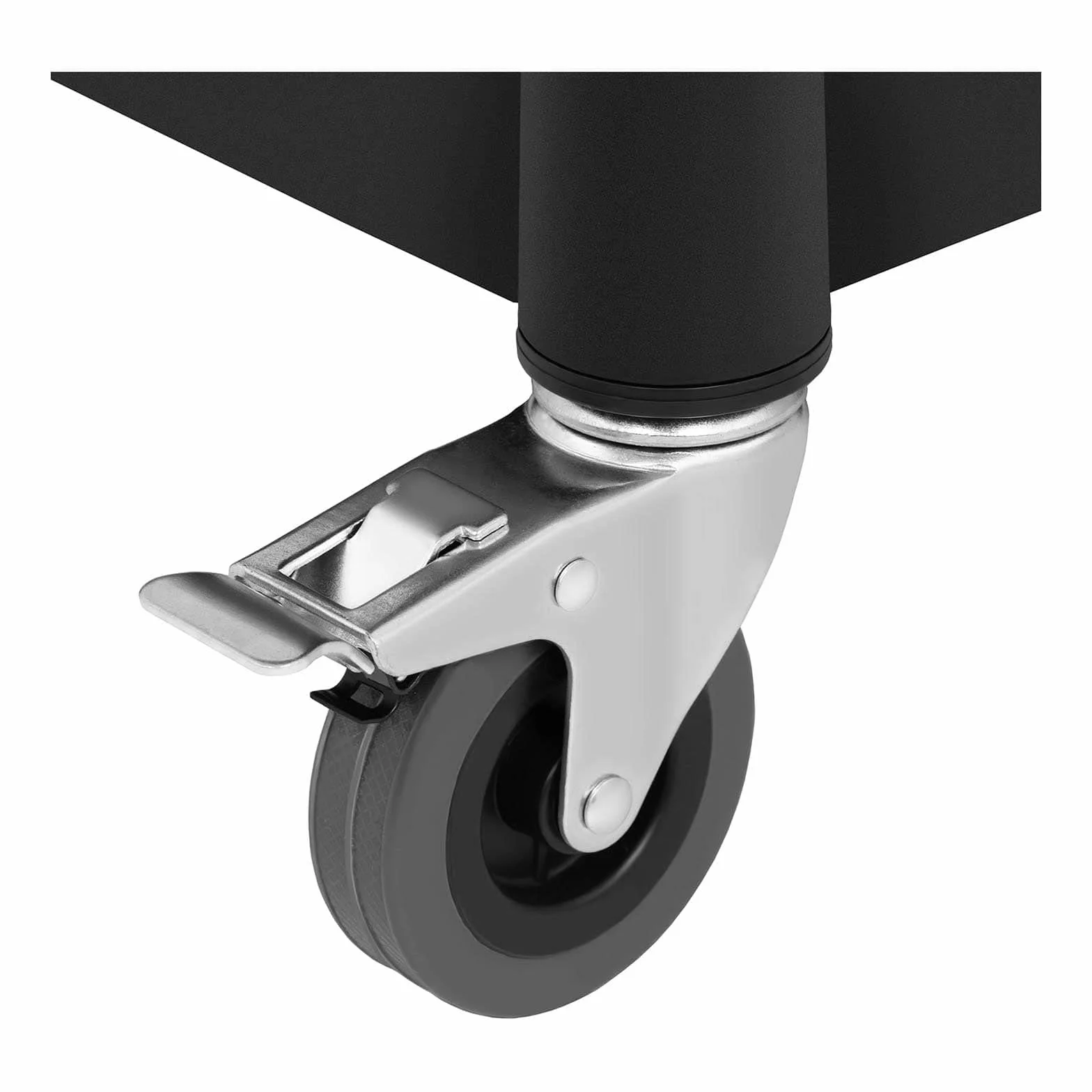 Royal Catering Carrello Portavivande Professionale Da Cucina In Plastica Carrello Di Servizio Ristorante RC-PSTB3800 (3 ripiani, 63 x 40 cm, 90 kg, Nero)
