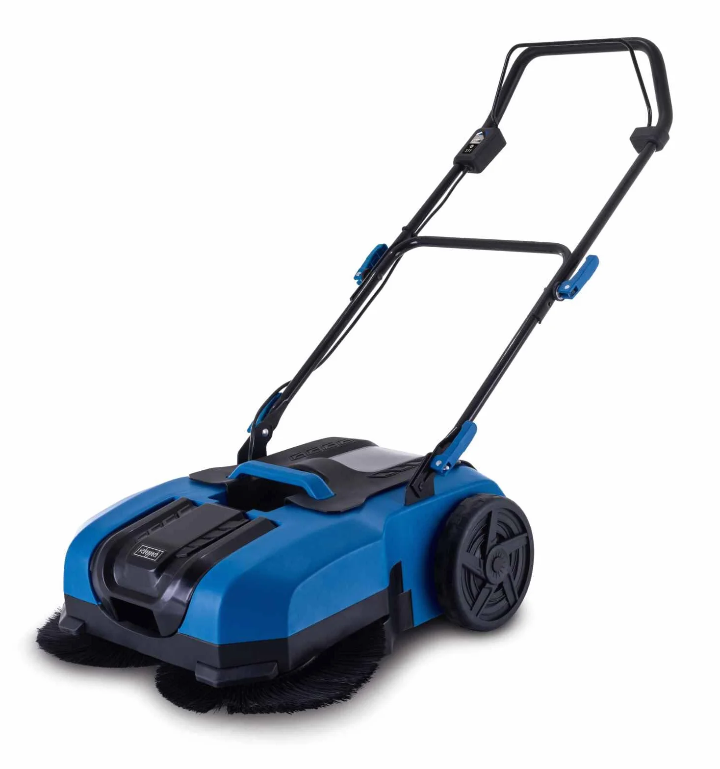 Scheppach Spazzatrici a batteria C-S610-X, larghezza di lavoro 610 mm, max. Superficie di prestazione 2000 m2 | Velocità di spazzolatura 160/190 / 220 U/Min | Contenitore di raccolta sporco 20L |