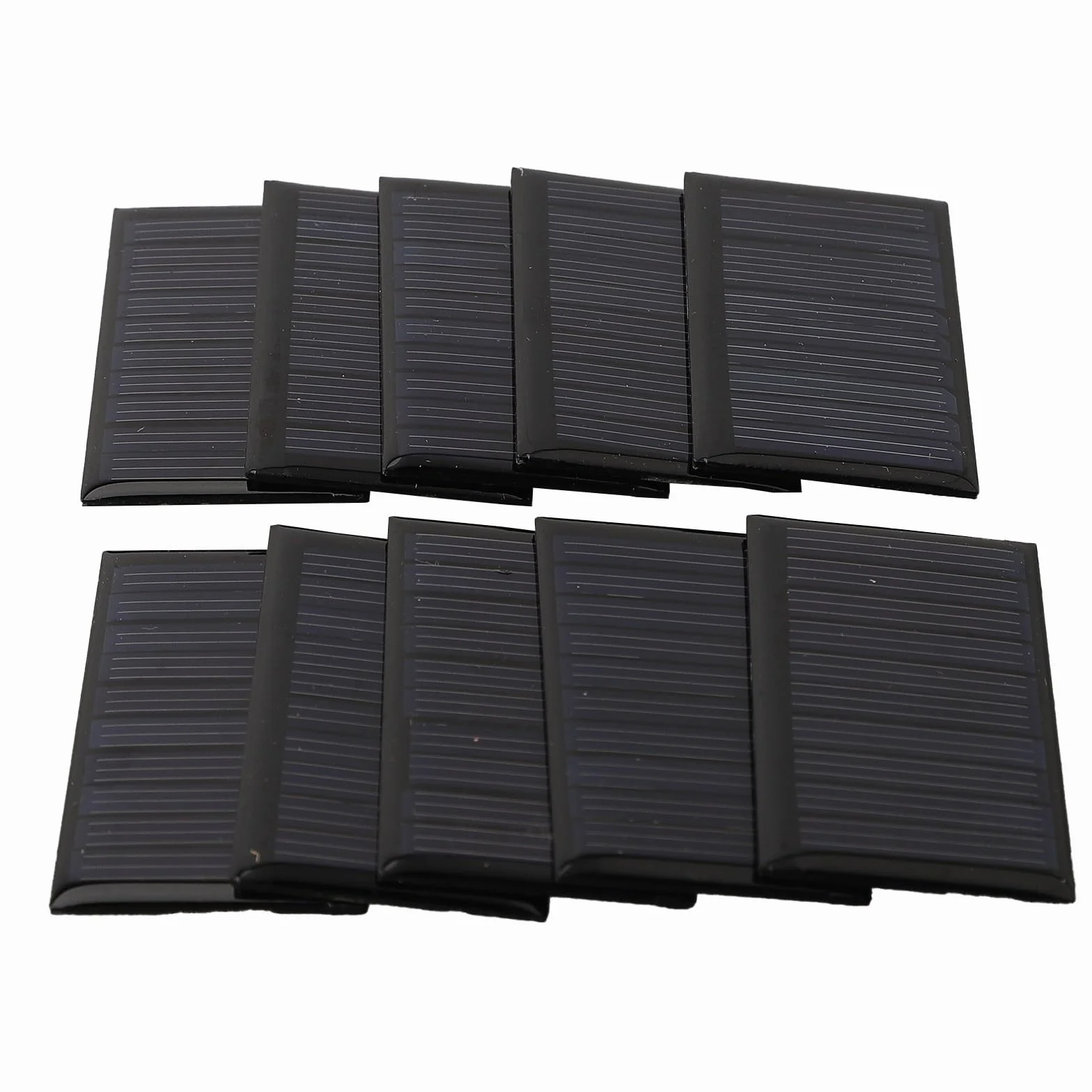Lotto di 10 pannelli solari 5V 30mA 53X30mm per progetti elettronici fai da te