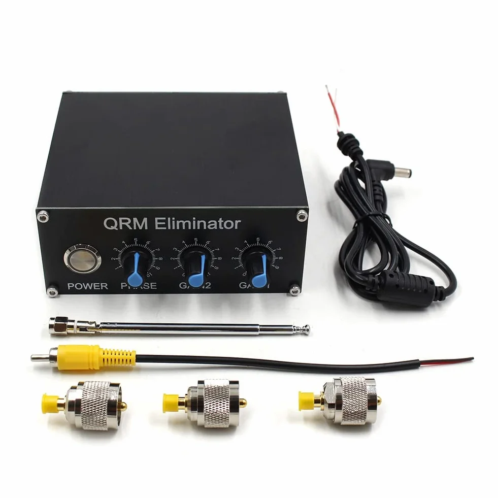 QRM Eliminator X-Phase HF Bands 1MHz a 30MHz Signal Canceller Alluminio con Quadrante e Manopola