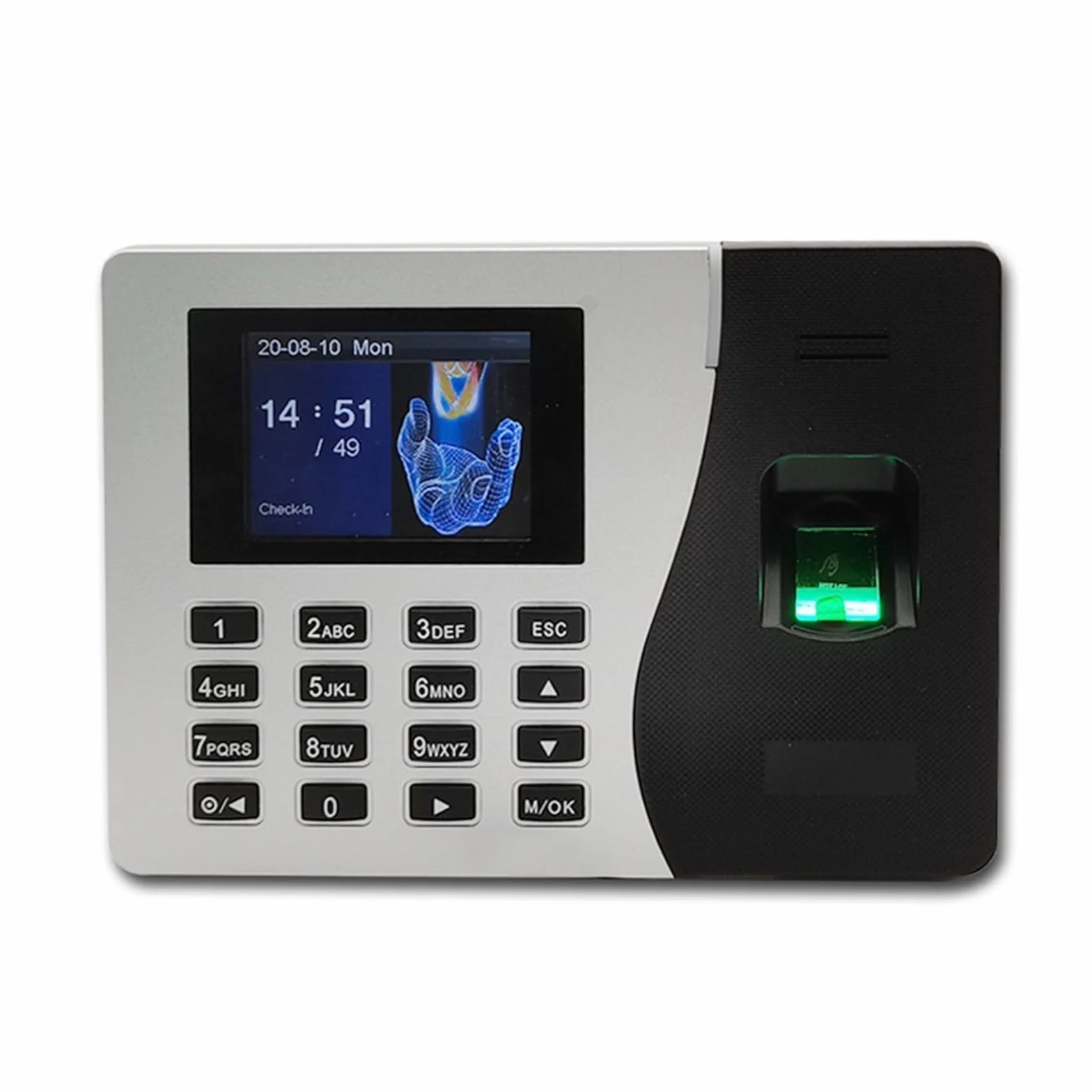 Orologi per dipendenti e piccole imprese K14 TCP/IPTime di presenza Dipendente Macchina da ufficio Orologio Orologio USB Registrazione biometrica e impronte digitali con il software cloud professional