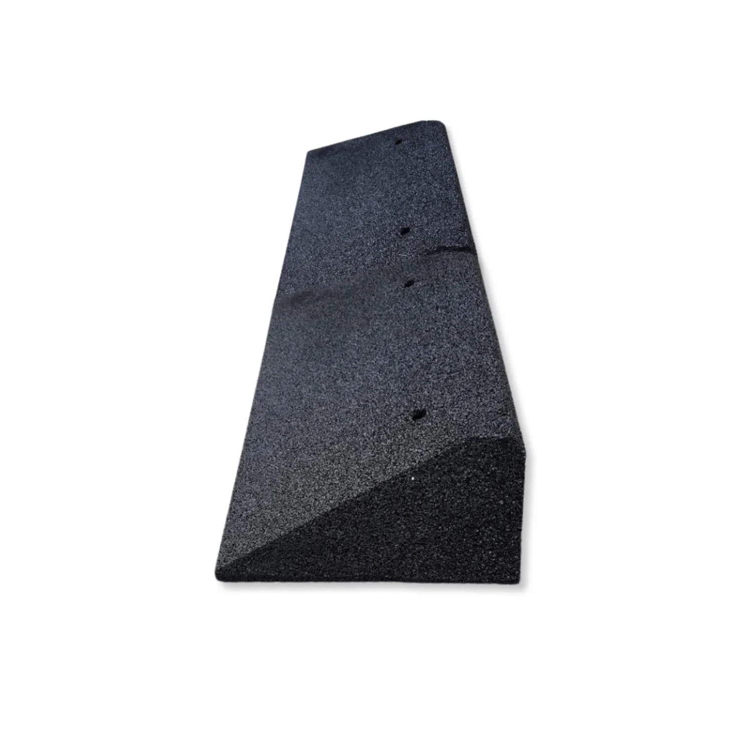 bepco Rampa per marciapiede con inclinazioni su entrambi i lati, lunghezza x larghezza x altezza: 100 x 25 x 10 cm, in gomma (nero) rampa per soglia, con rondelle per il fissaggio