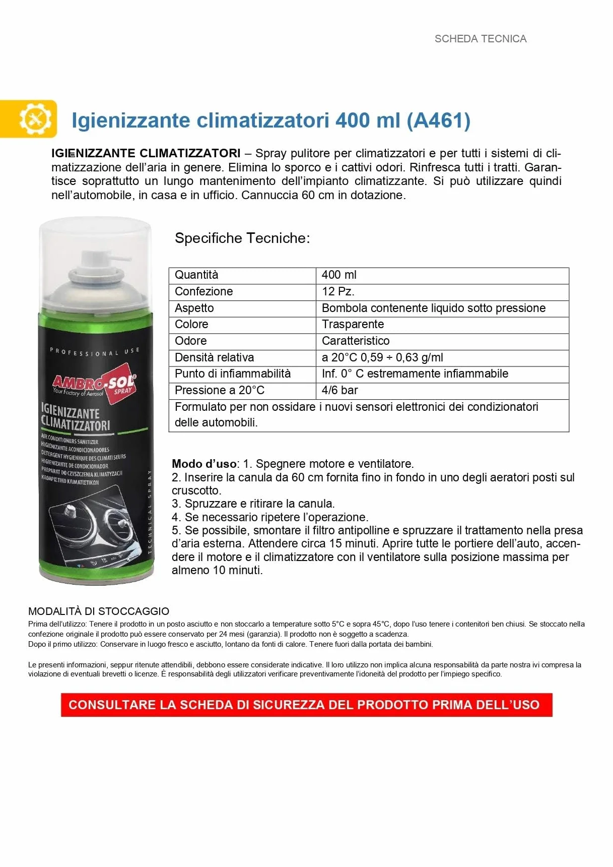 Bomboletta Igienizzante climatizzatori 400 ml Climatizzatore Igienizzante Virus, Batteri, Spray, Climatizzatore Auto, Battericida e Fungicida + Cannuccia di 60 cm (3)