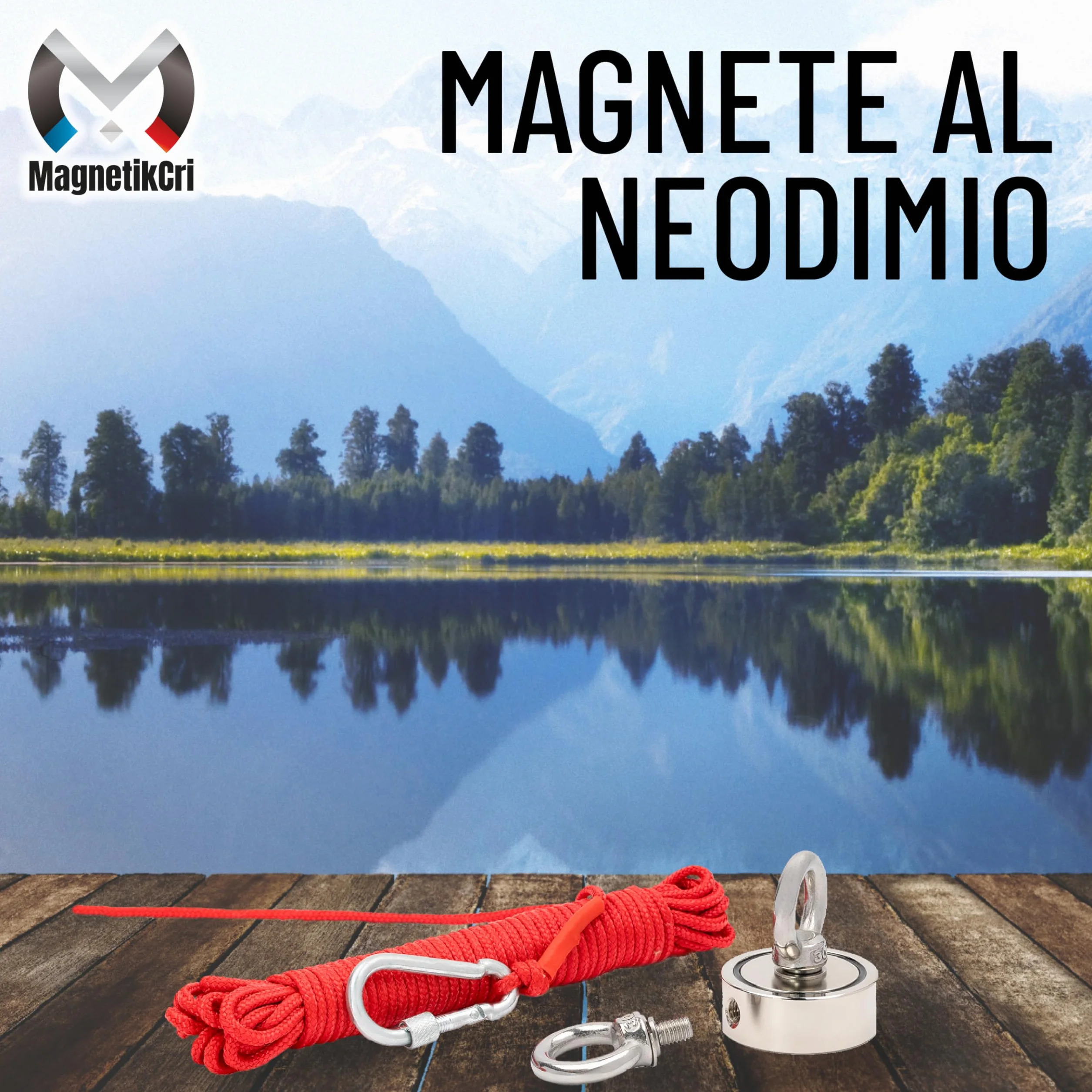 Magneti Neodimio con Protezione in Acciaio Capacità di Carico 100kg